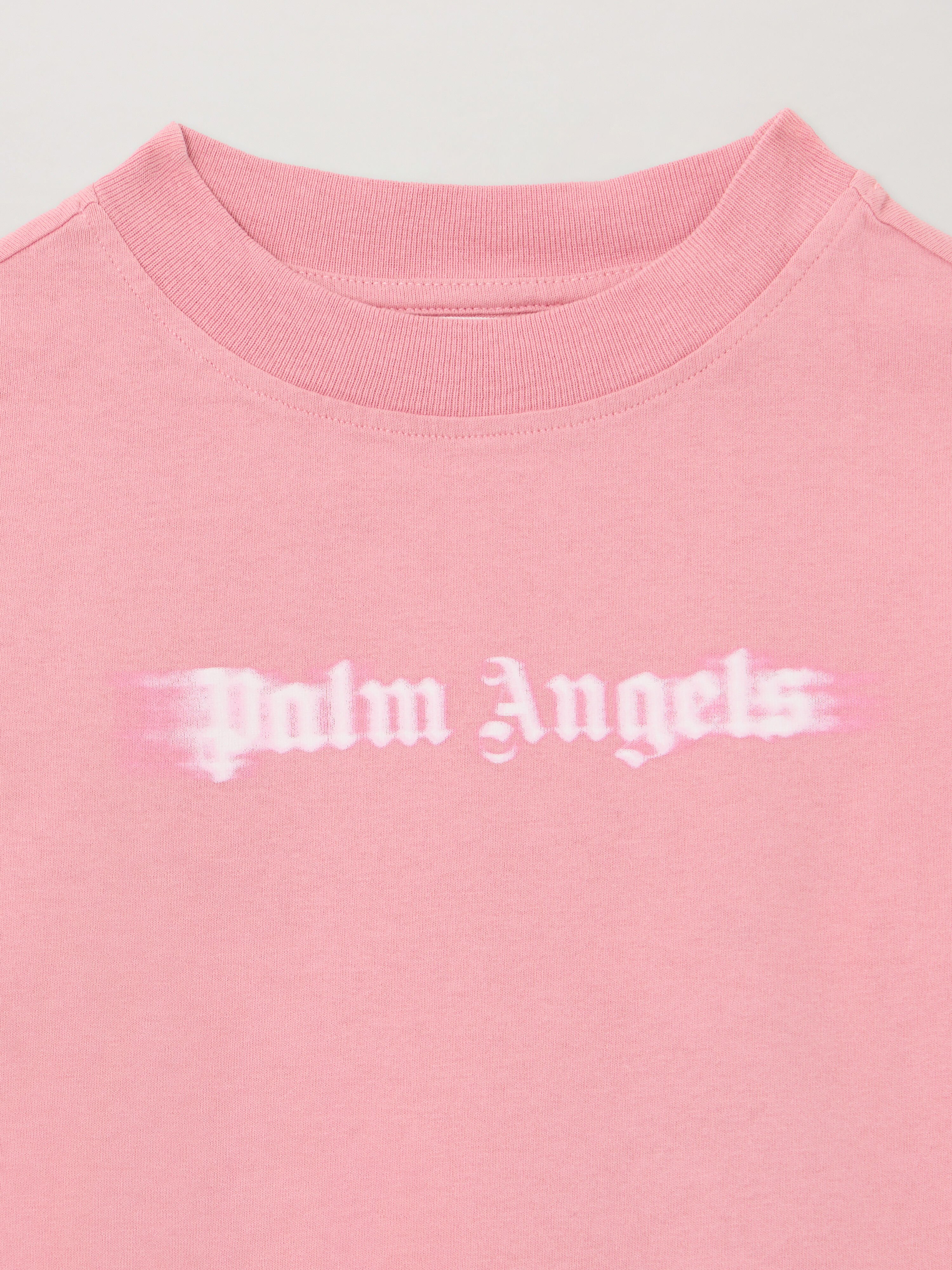 Blurred Logo T-Shirt PALM ANGELS Blurred Logo T-Shirt ANTIQUE ROSE - ROSE PINK PGAA002F25JER007