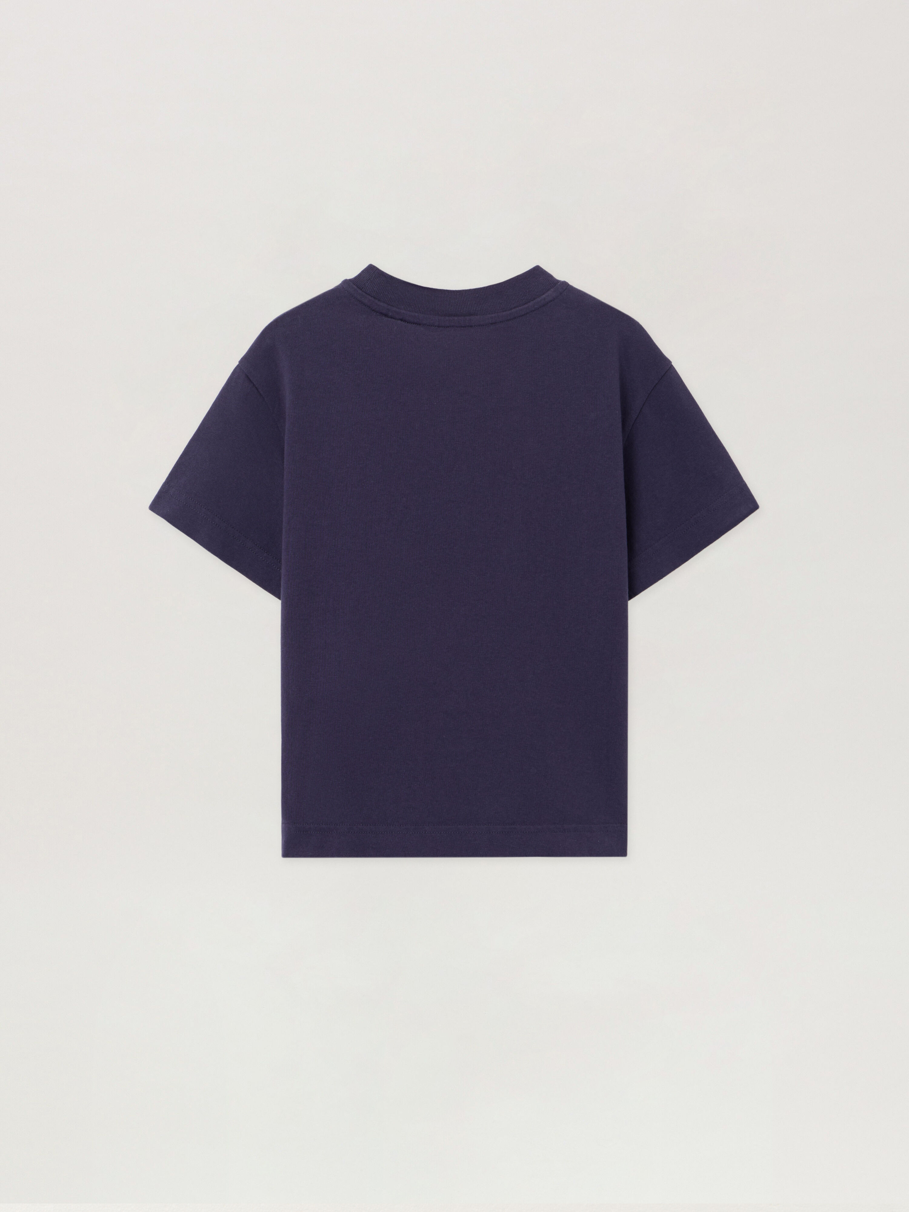 PALM ANGELS Tic Tac Toe T-Shirt NAVY BLUE - ROSE PINK PGAA002F25JER009