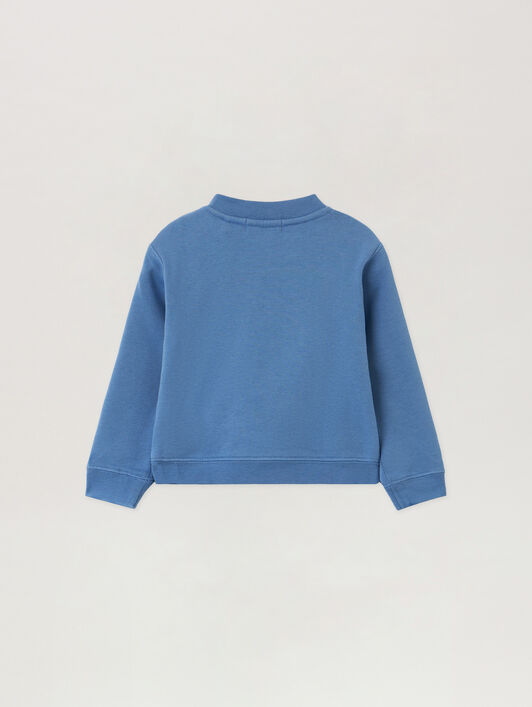 PALM ANGELS Bear Graphic Sweatshirt DUSTY BLUE PBXC001F25FLE001