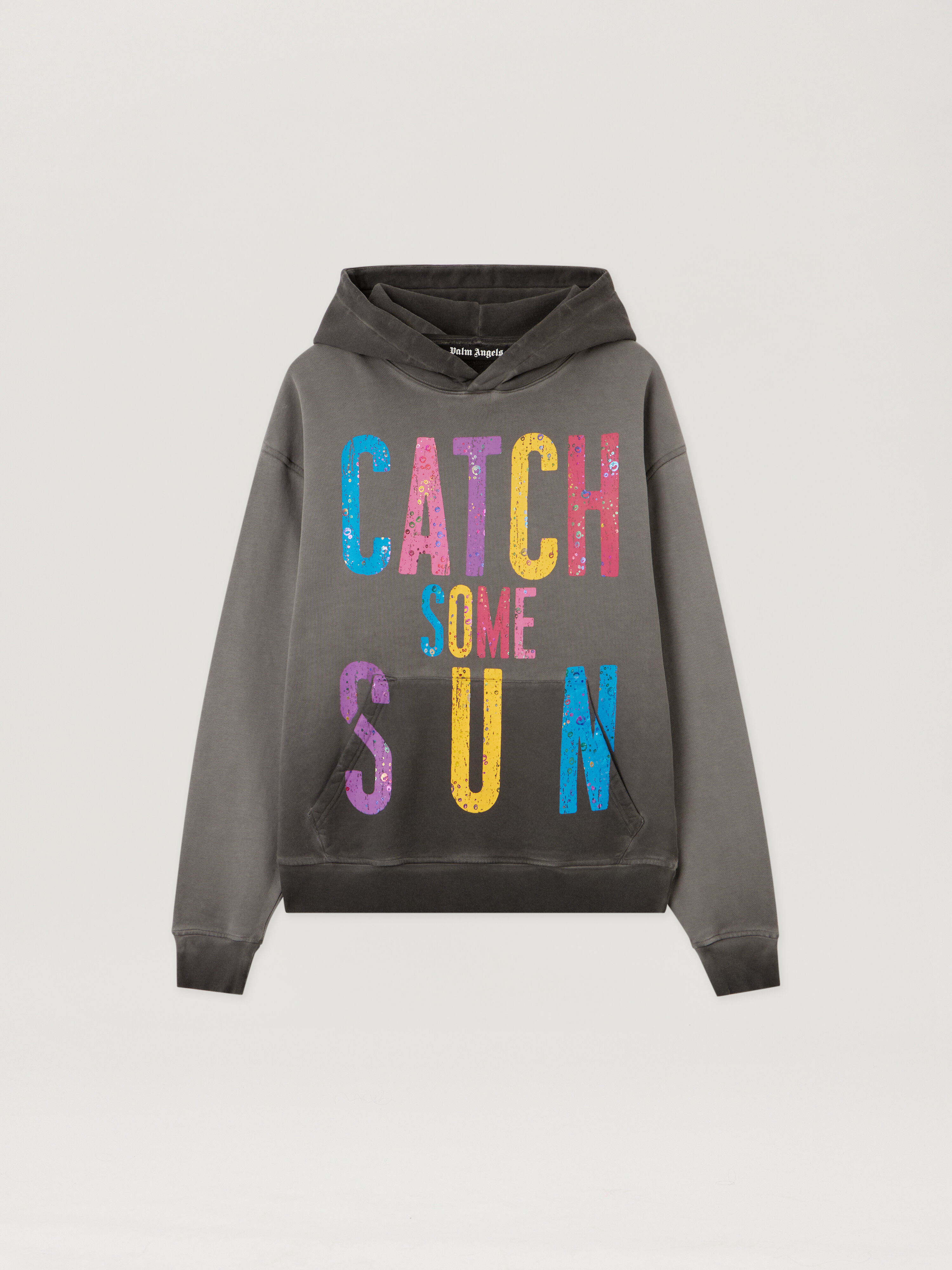 Catch Some Sun Hoodie PALM ANGELS Catch Some Sun Hoodie BLACK - MULTICOLOR PMBB17DF25FLE001
