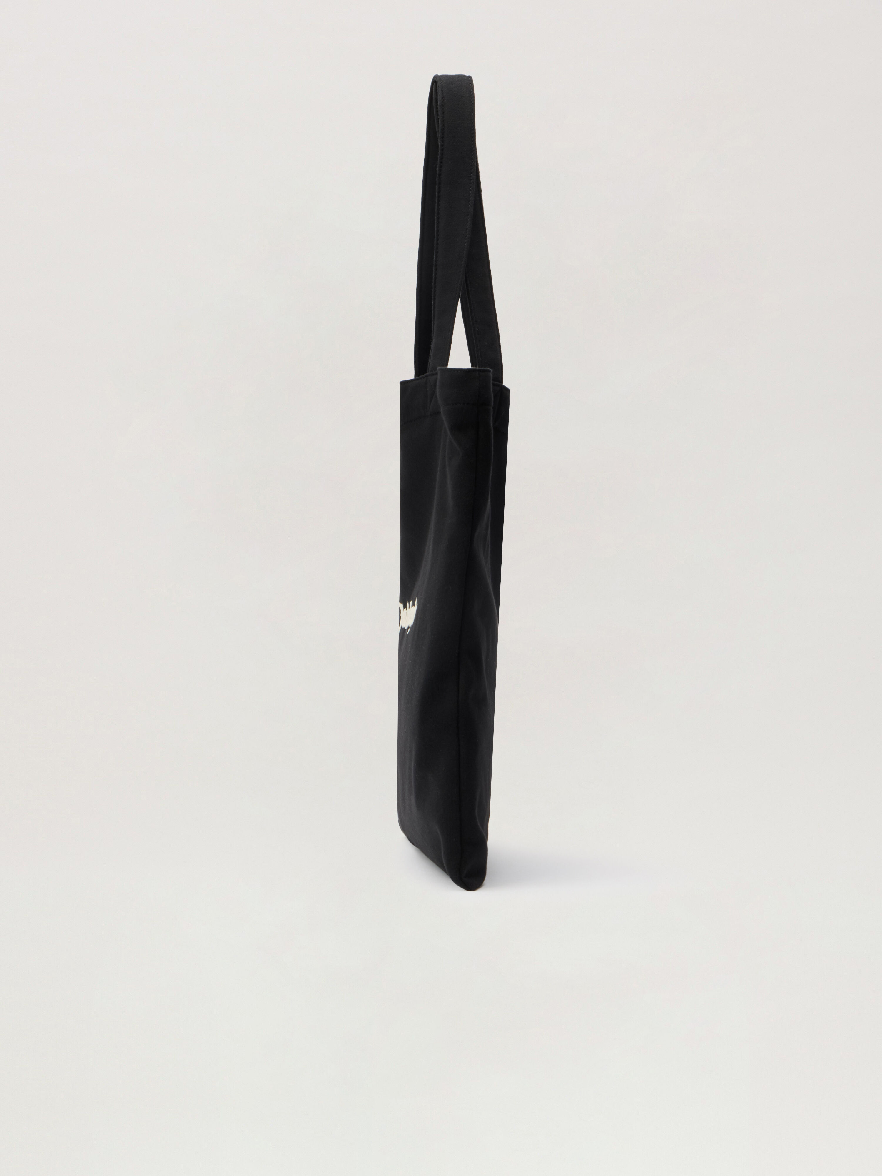 Classic Logo Tote Bag PALM ANGELS Classic Logo Tote Bag BLACK - OFF WHITE PMNA07GF25FLE002