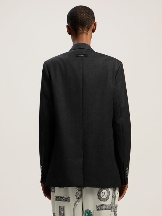 PALM ANGELS Urban Tailoring Blazer ANTHRACITE - BLACK PWEN055F25FAB001