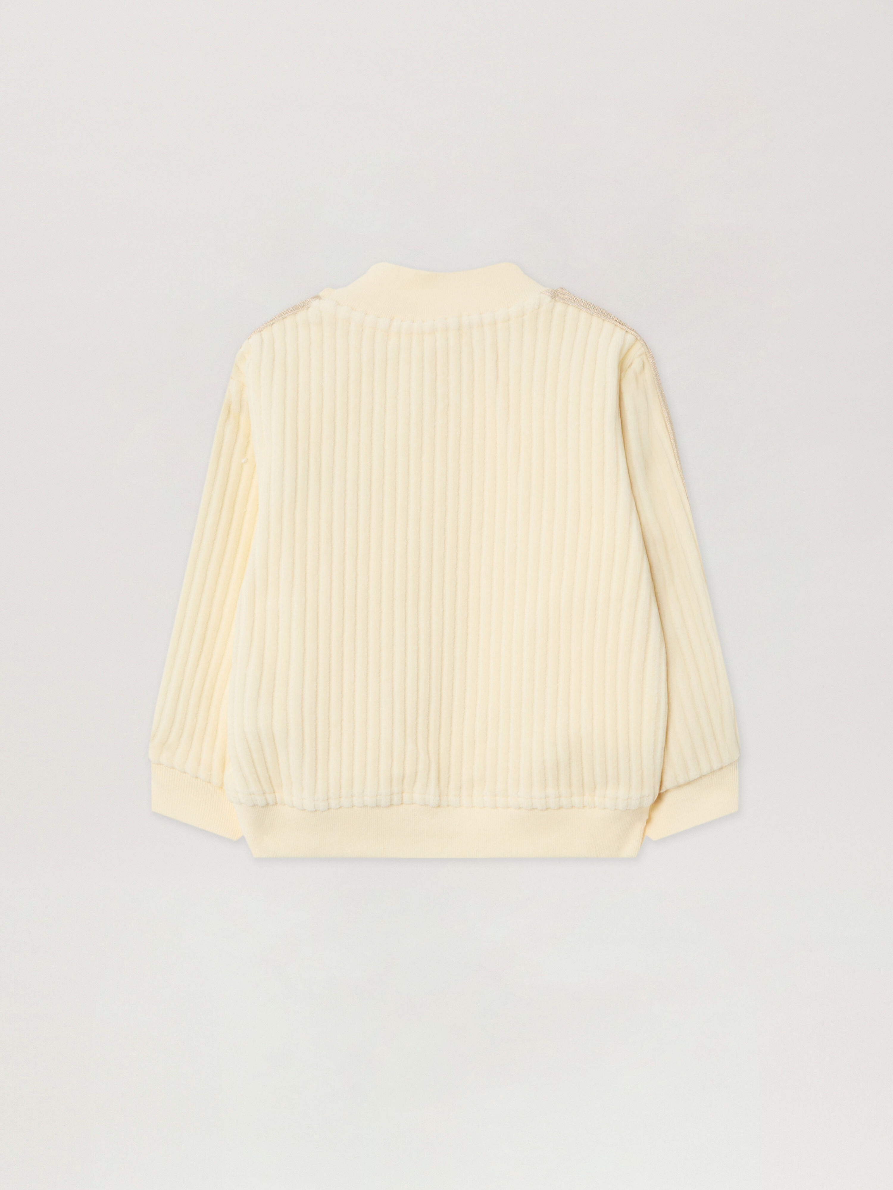 PALM ANGELS Corduroy Track Jacket OFF WHITE - LIGHT BLUE PB3X002F25FLE001