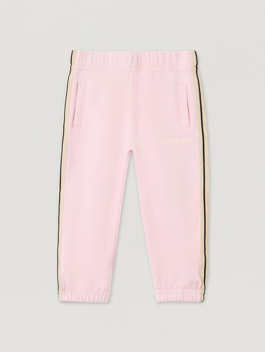 PALM ANGELS Track Sweatpants SOFT PINK - OFF WHITE PG4X002F25FLE001