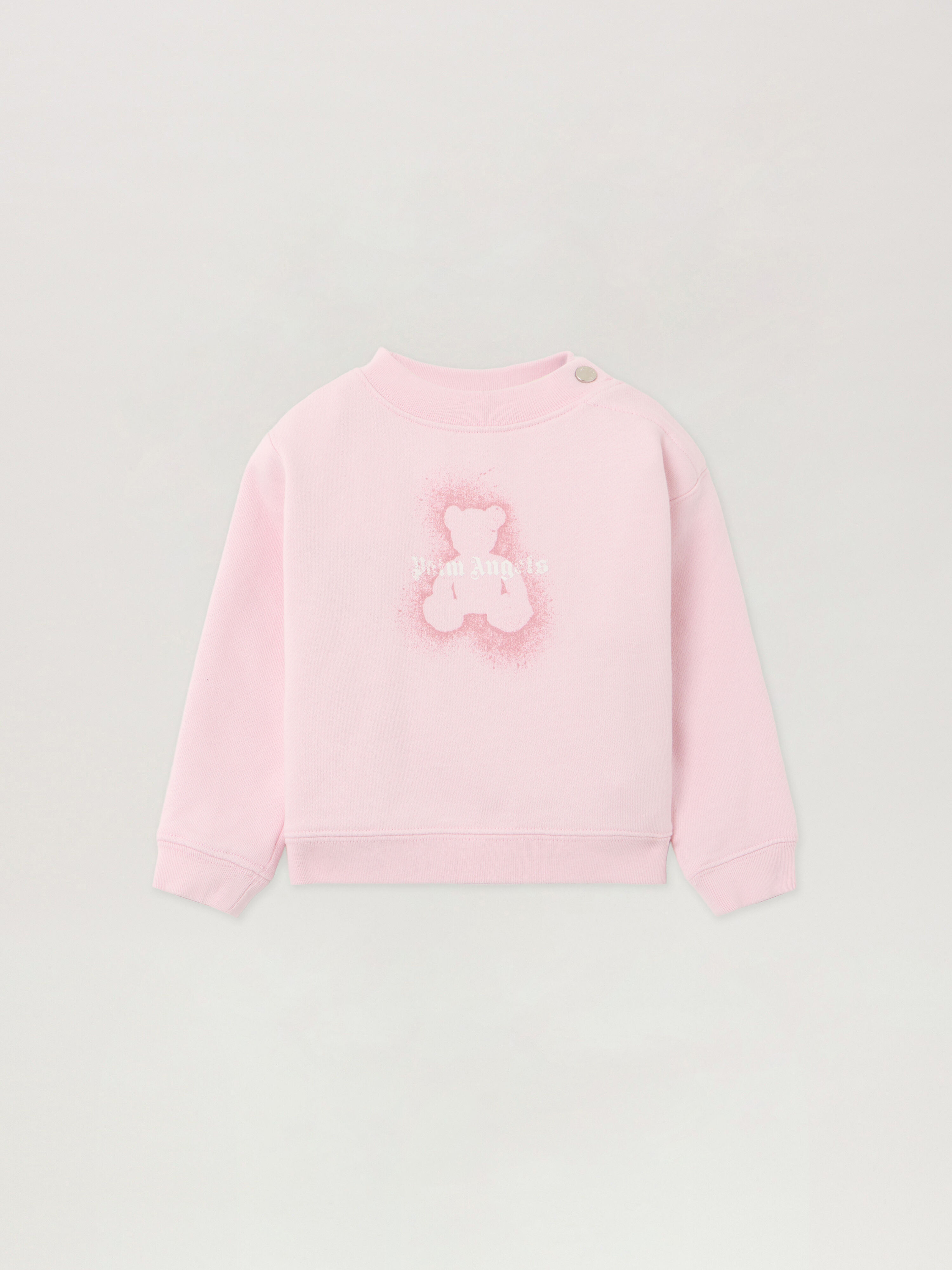 Spray Bear Crewneck Sweatshirt PALM ANGELS Spray Bear Crewneck Sweatshirt SOFT PINK PGXC001F25FLE003