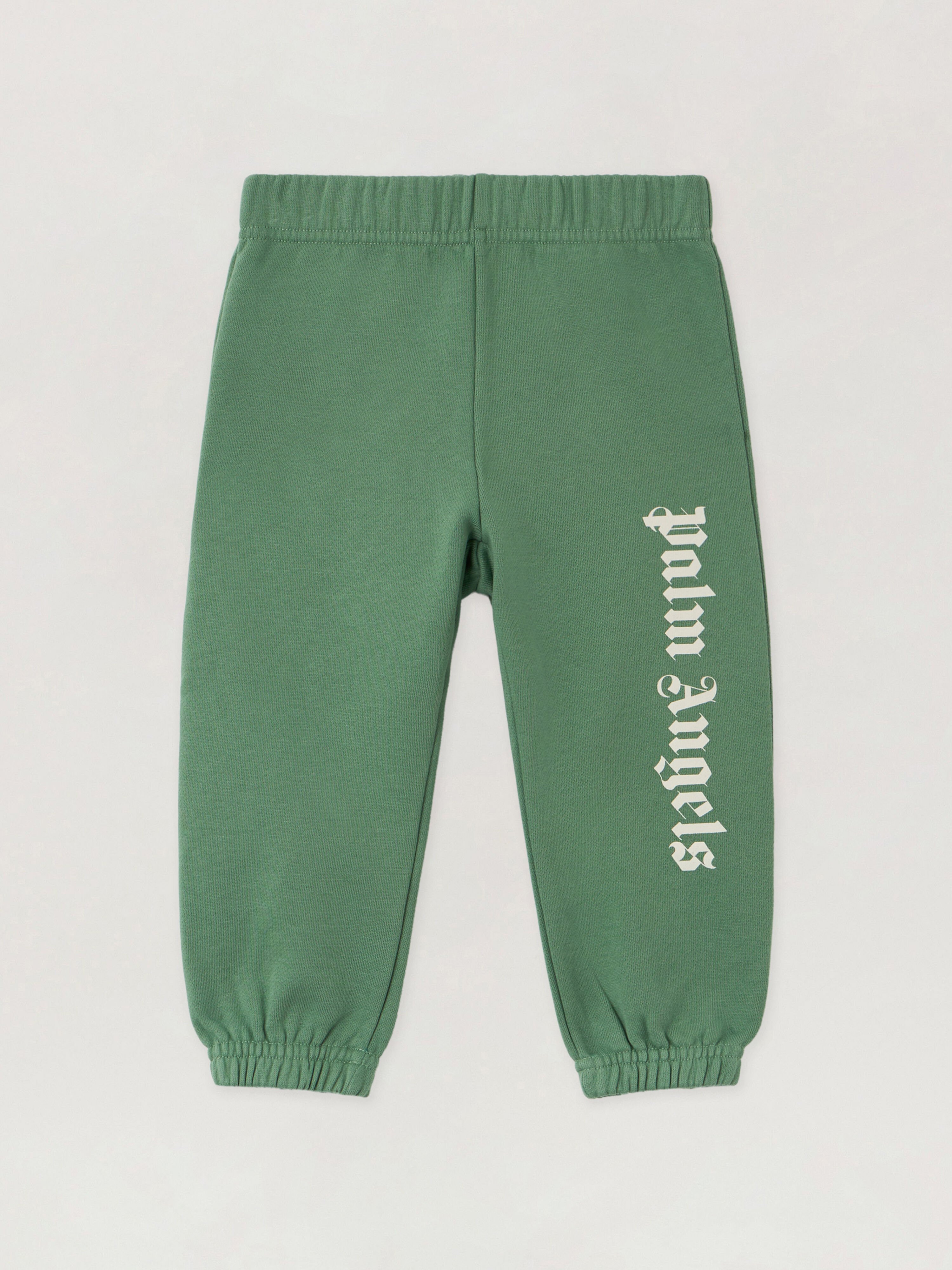 Oversized Logo Sweatpants PALM ANGELS Oversized Logo Sweatpants LIGHT GREEN - OFF WHITE PBXD001F25FLE001