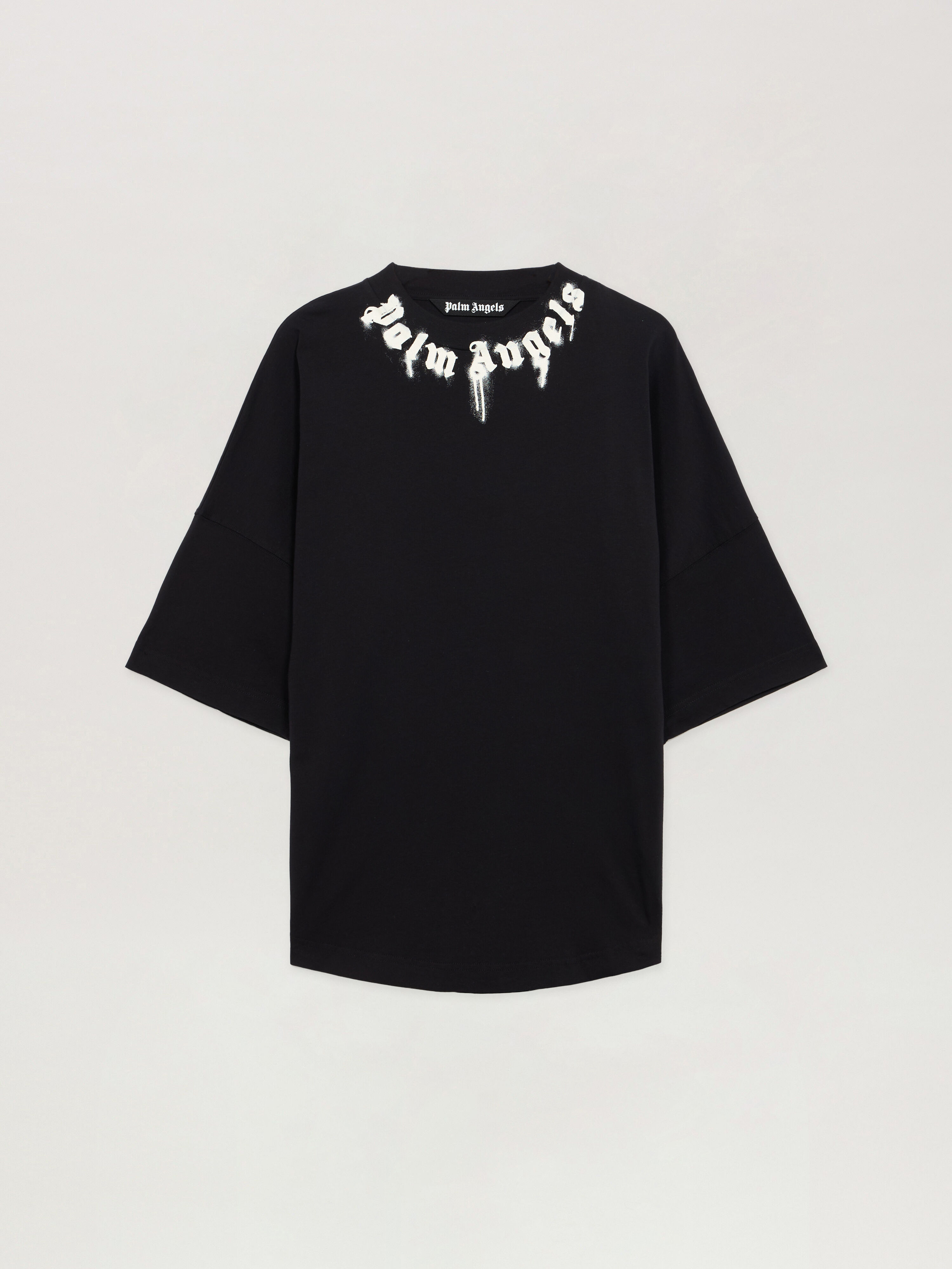 Classic Logo Over T-shirt PALM ANGELS Classic Logo Over T-shirt BLACK - OFF WHITE PMAA10BF25JER006