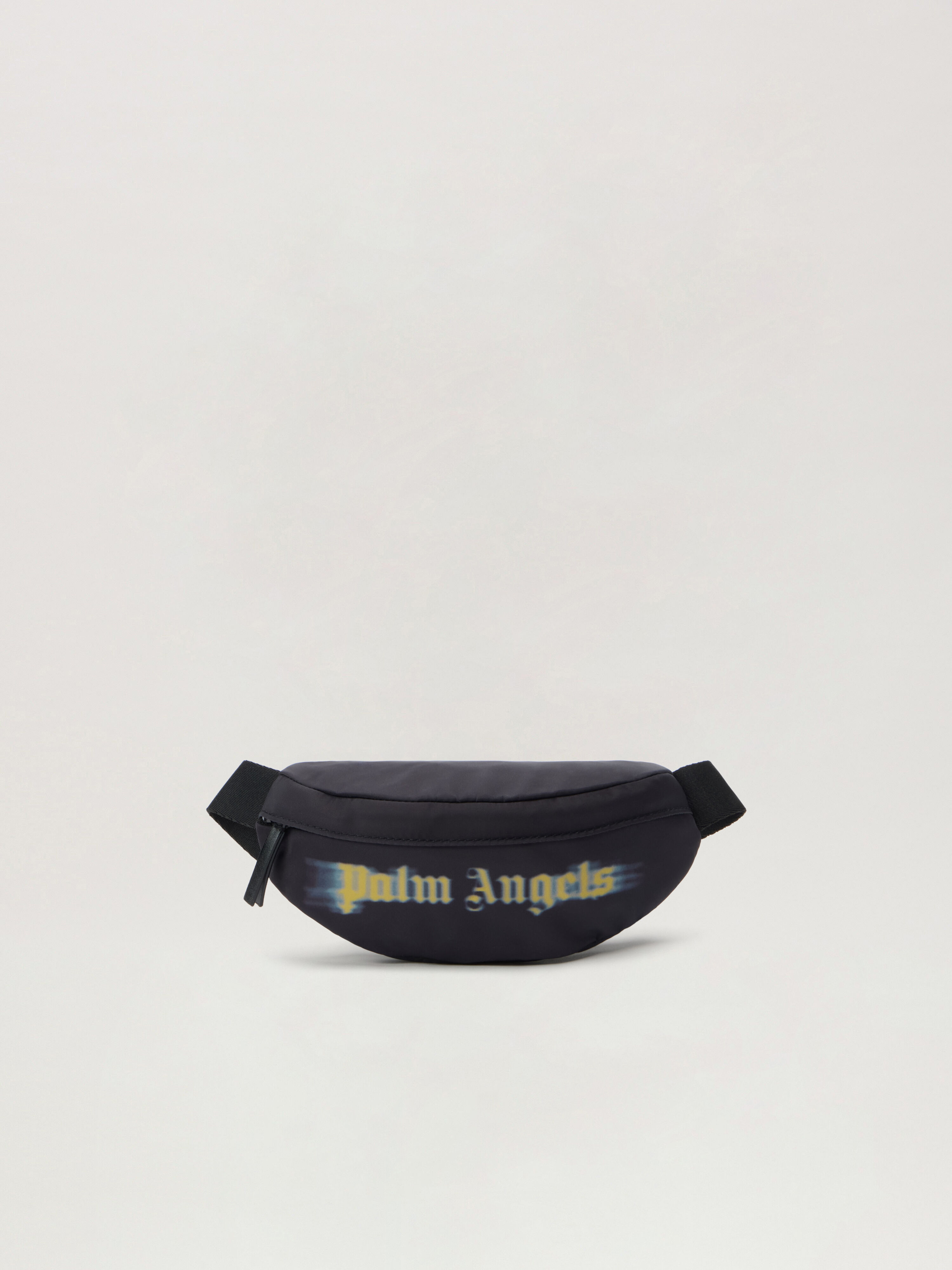 Blurred Logo Fannypack PALM ANGELS Blurred Logo Fannypack BLACK - OCHER YELLOW PBNO006F25FAB001