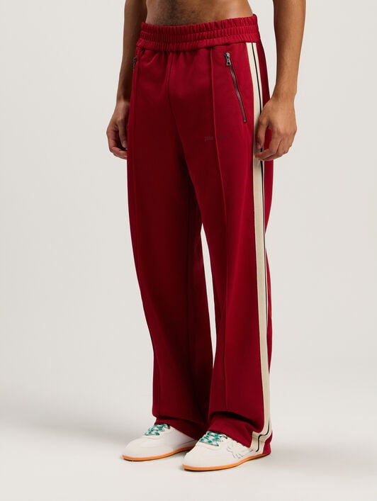 Classic Logo Zip-Up Track Pants PALM ANGELS Classic Logo Zip-Up Track Pants RED - OFF WHITE PMCJ04HF25FAB001