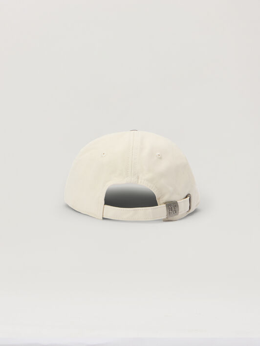 PALM ANGELS Curved Logo Tonal Cap OFF WHITE - OFF WHITE PMLB104F25FAB002