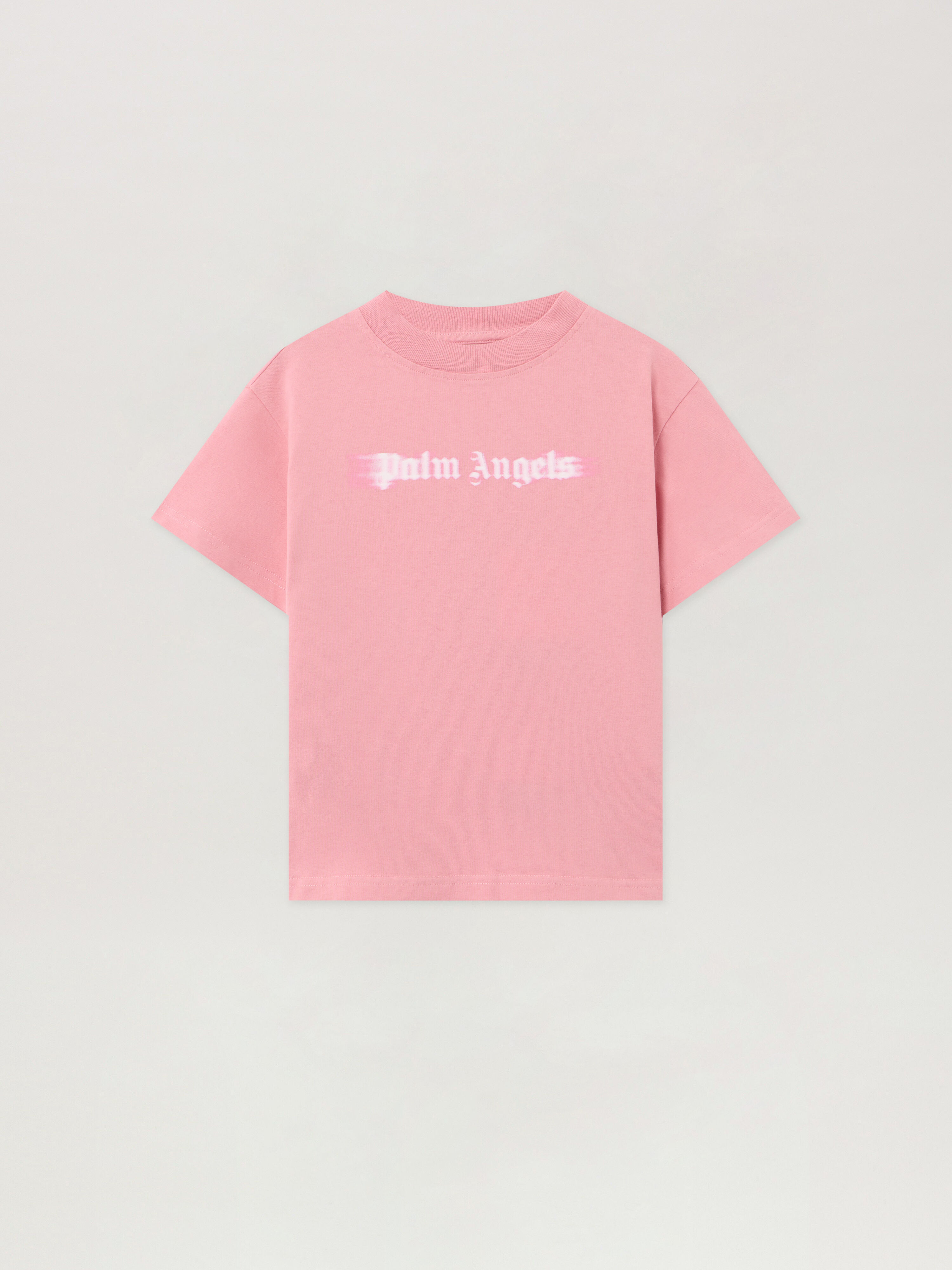 Blurred Logo T-Shirt PALM ANGELS Blurred Logo T-Shirt ANTIQUE ROSE - ROSE PINK PGAA002F25JER007