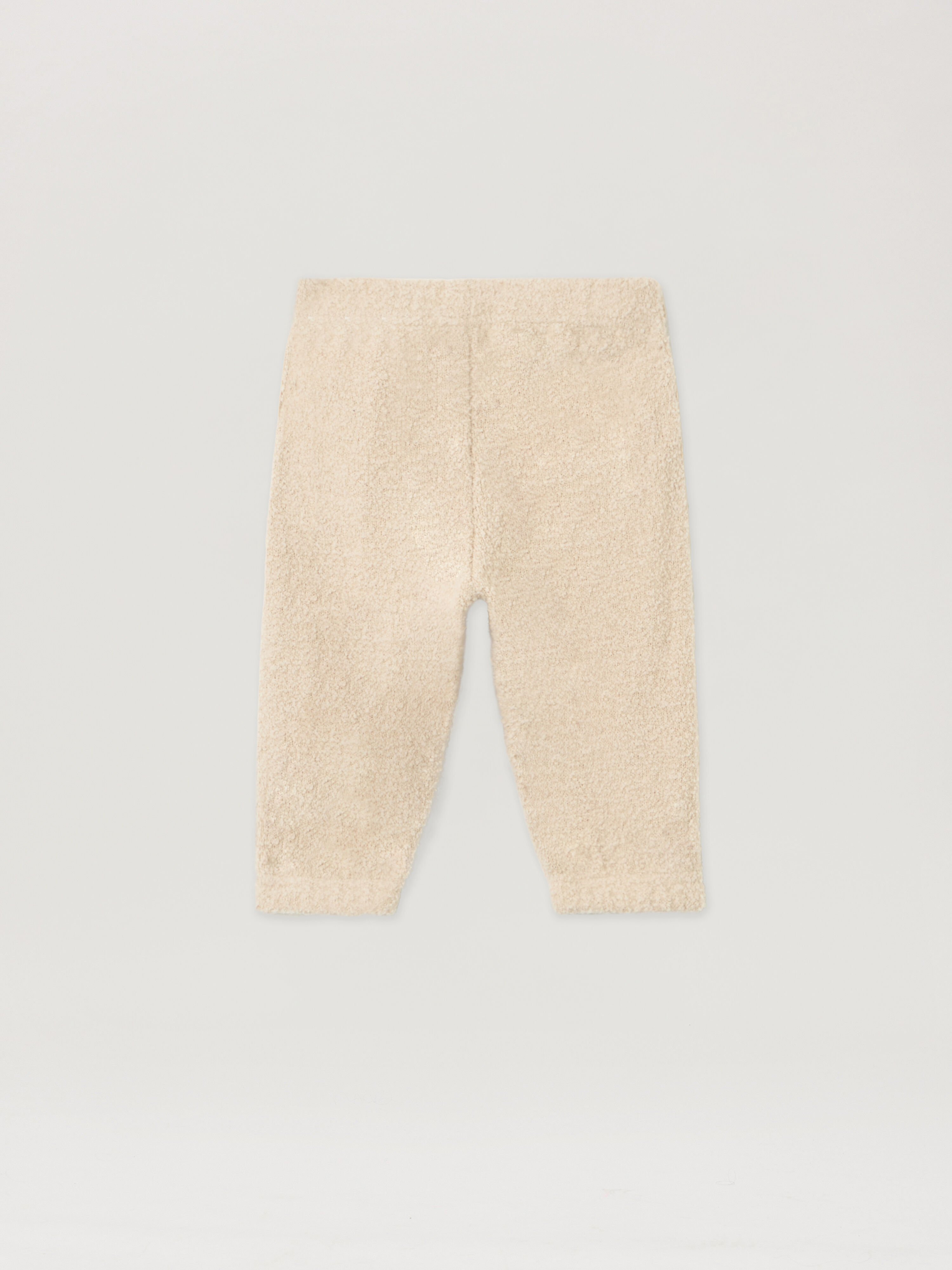 PALM ANGELS Logo Teddy Track Pants ECRU - BROWN PBXQ002F25KNI001