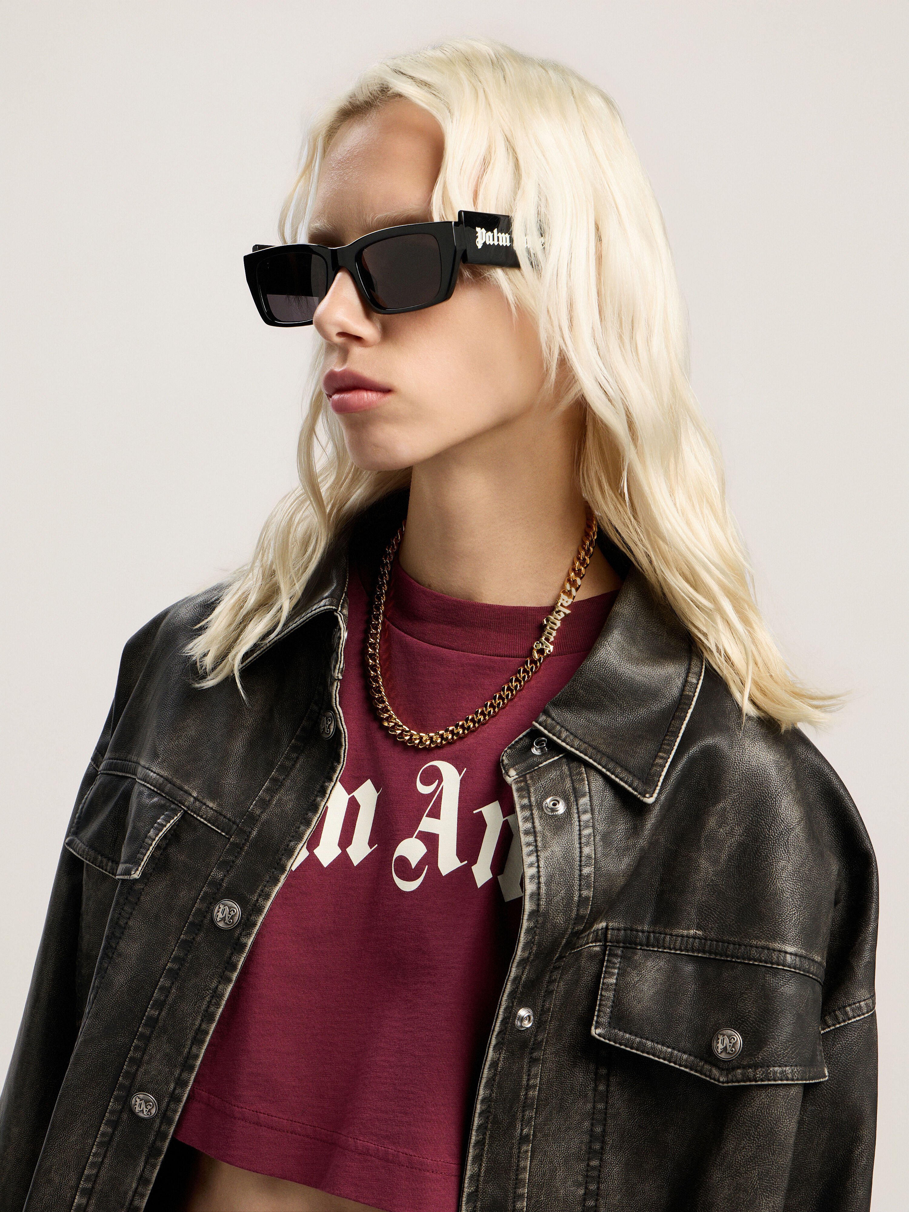 PALM ANGELS Angels Chain Necklace GOLD - GOLD PWOB12HF25MAT001