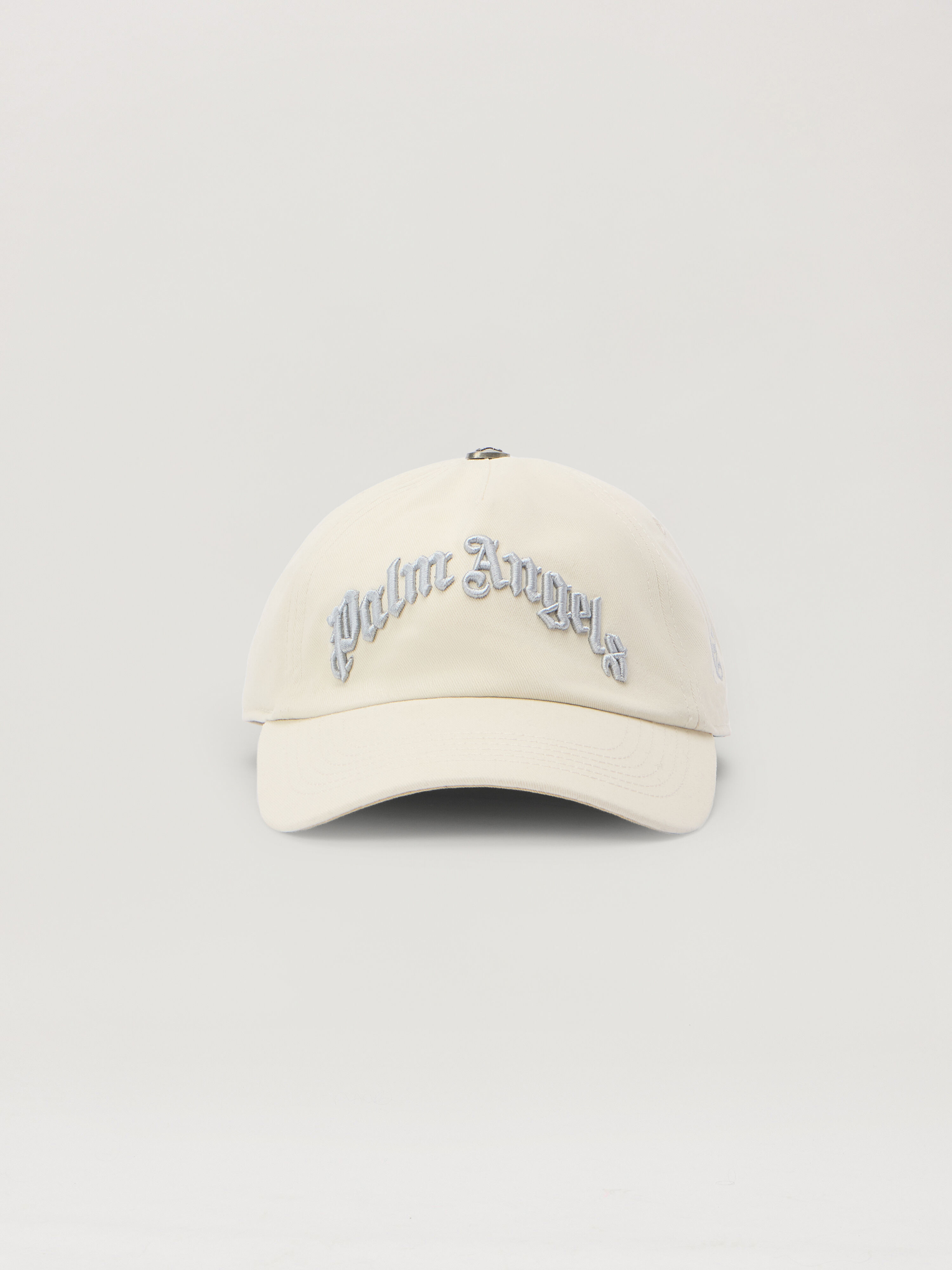 PALM ANGELS Curved Logo Tonal Cap OFF WHITE - OFF WHITE PMLB104F25FAB002