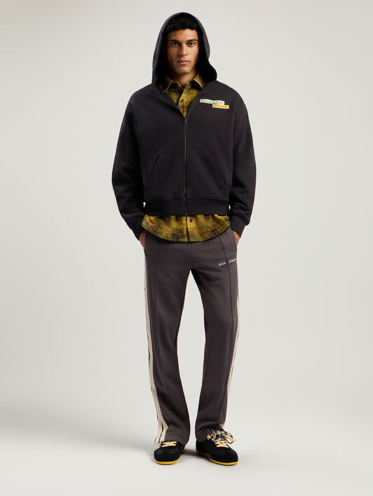 Classic Logo Track Pants PALM ANGELS Classic Logo Track Pants DARK GREY - OFF WHITE PMCJ020F25FAB003