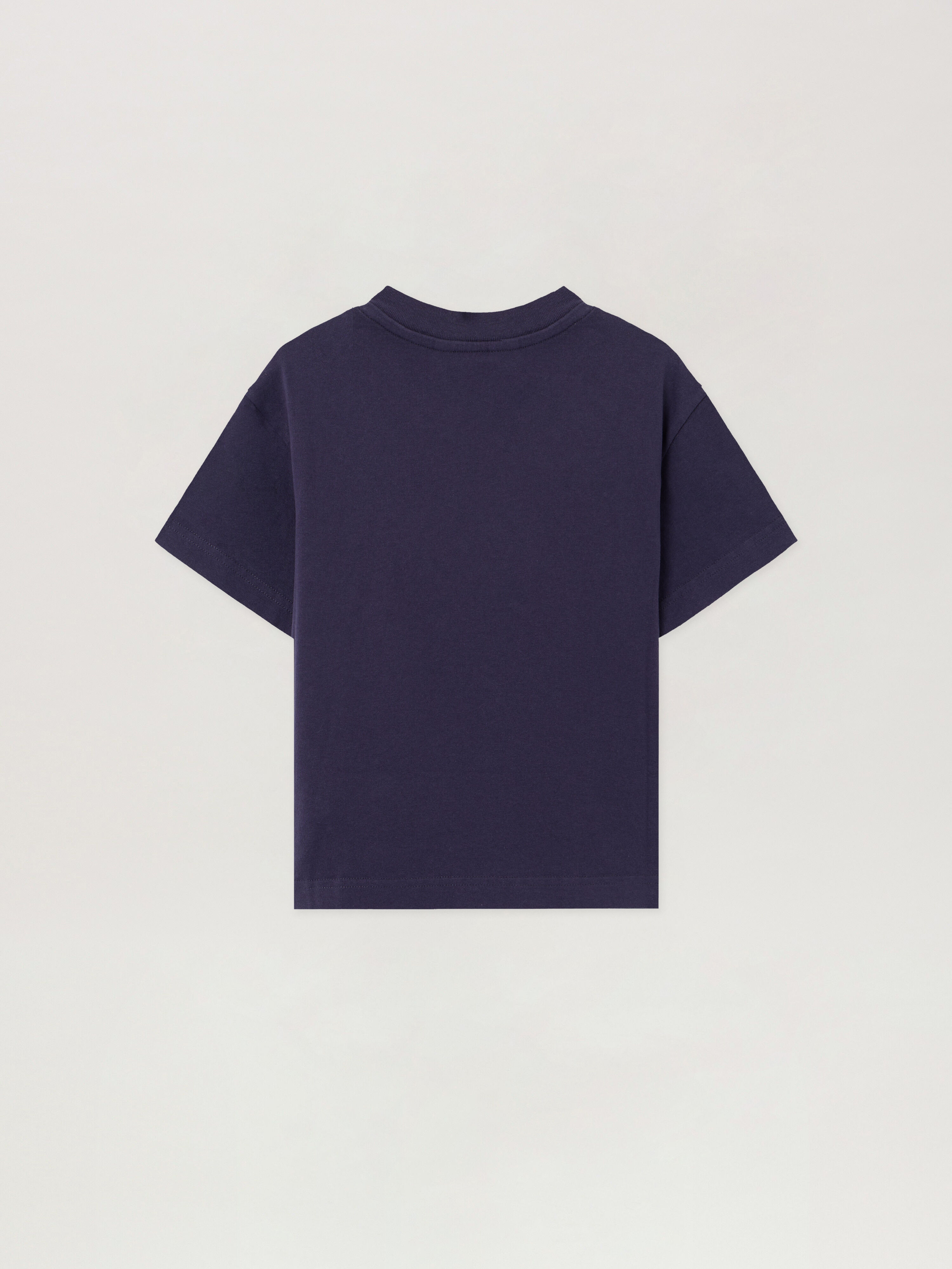 Neck Logo T-Shirt PALM ANGELS Neck Logo T-Shirt NAVY BLUE - PGAA002F25JER008