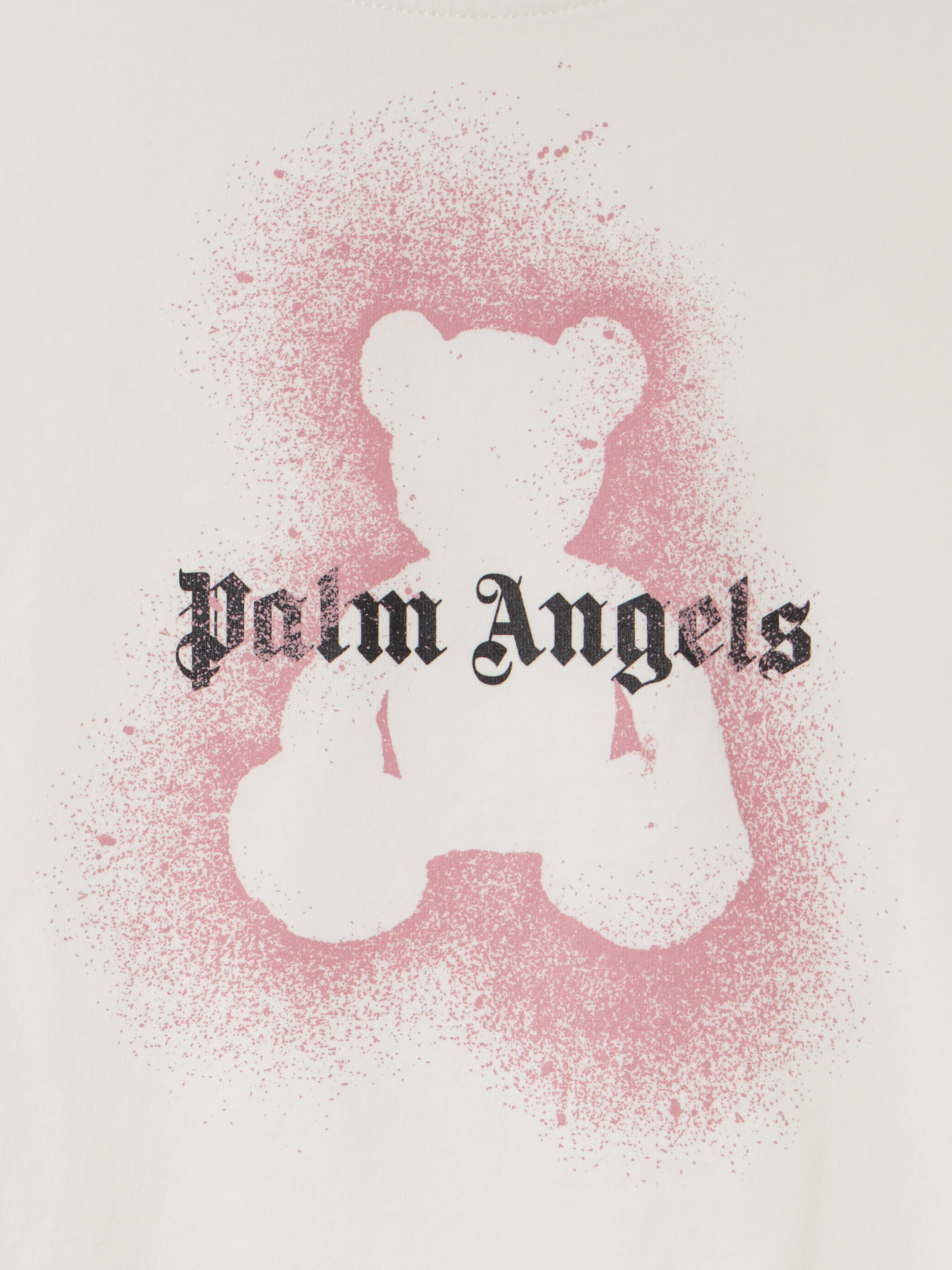 Spray Bear T-Shirt PALM ANGELS Spray Bear T-Shirt OFF WHITE - PGAA002F25JER00A