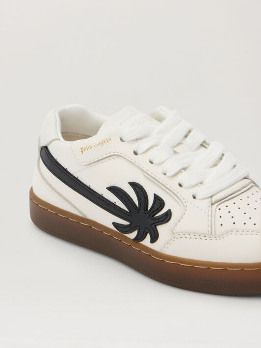 PALM ANGELS New Palm 1 Sneakers WHITE - BLACK PBIA017F25LEA001