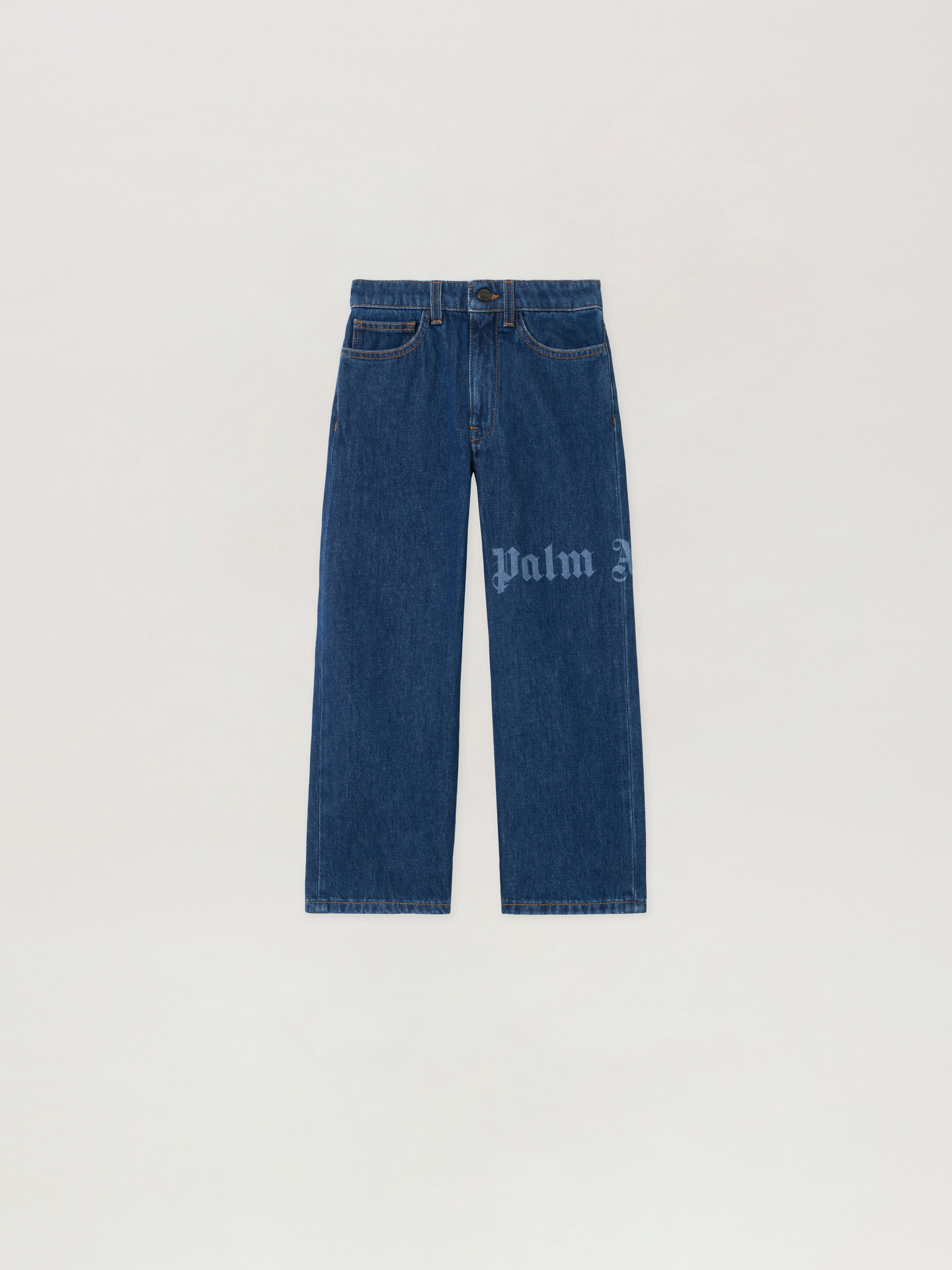 Classic Logo Denim Pants PALM ANGELS Classic Logo Denim Pants BLUE - LIGHT BLUE PBYA002F25DEN001