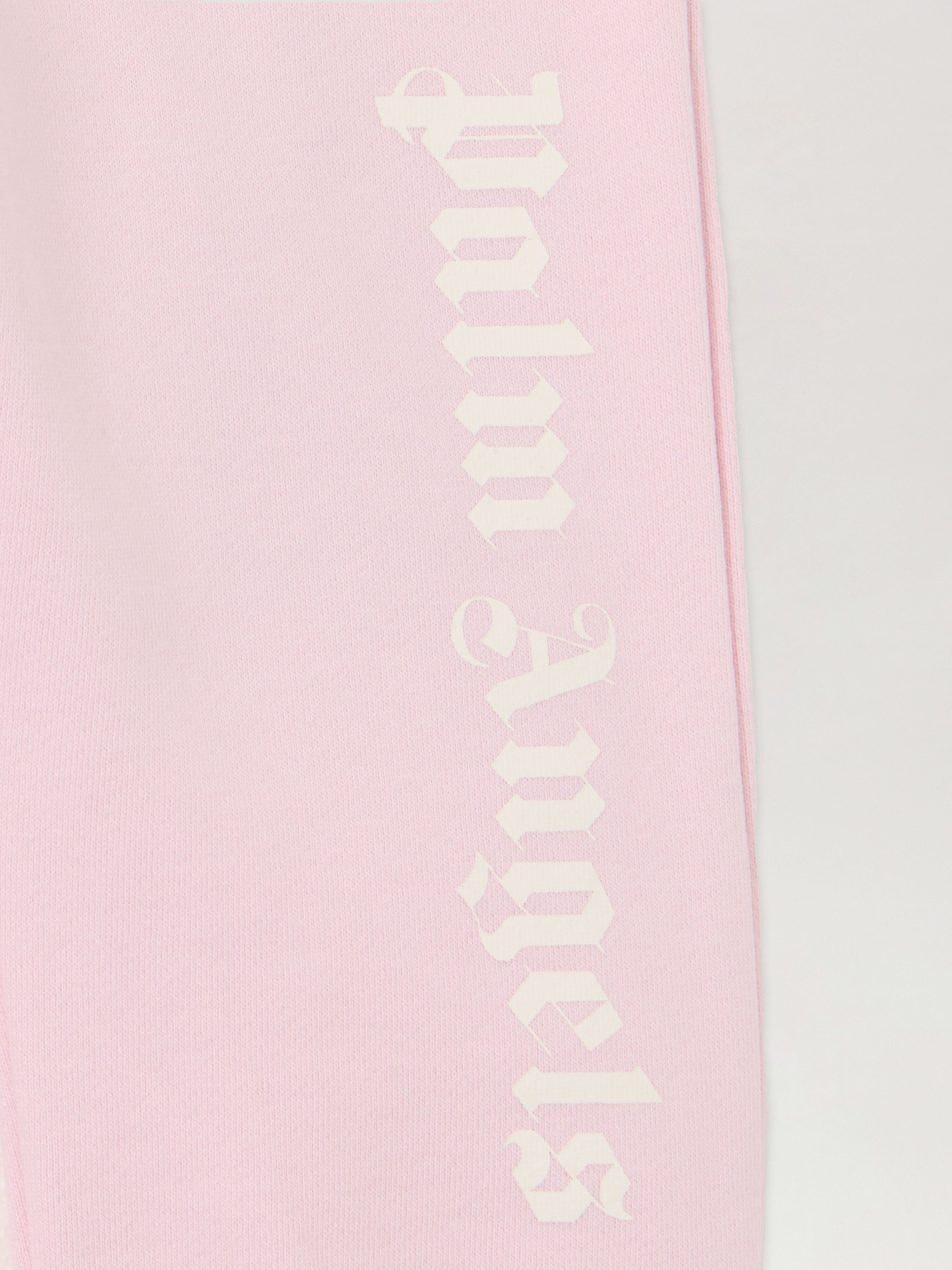 PALM ANGELS Overlogo Sweatpants SOFT PINK - OFF WHITE PGXD002F25FLE001