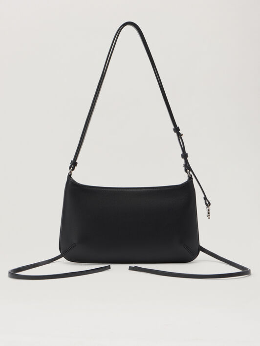 PALM ANGELS Zip-Up Giorgina Bag BLACK - BLACK PWNN03EF25LEA001