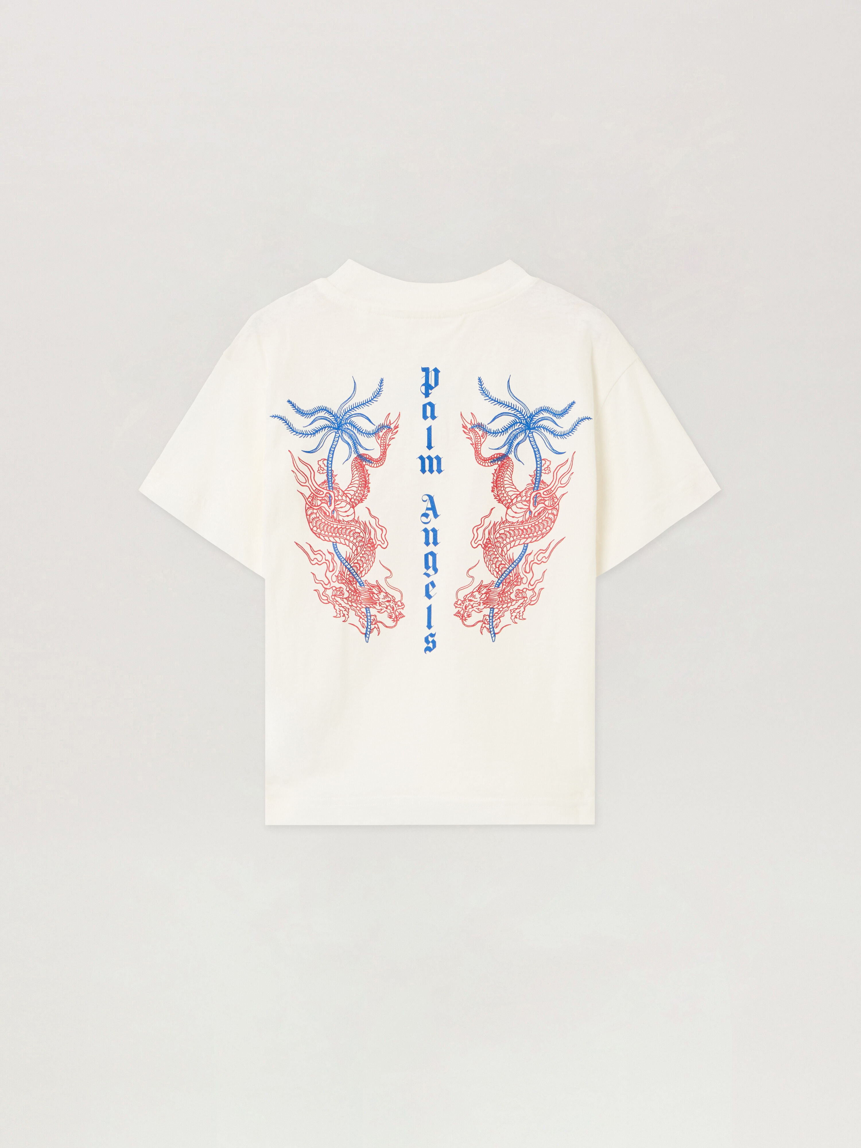 Dragons Tattoo T-Shirt PALM ANGELS Dragons Tattoo T-Shirt OFF WHITE - RED PBAA003F25JER003