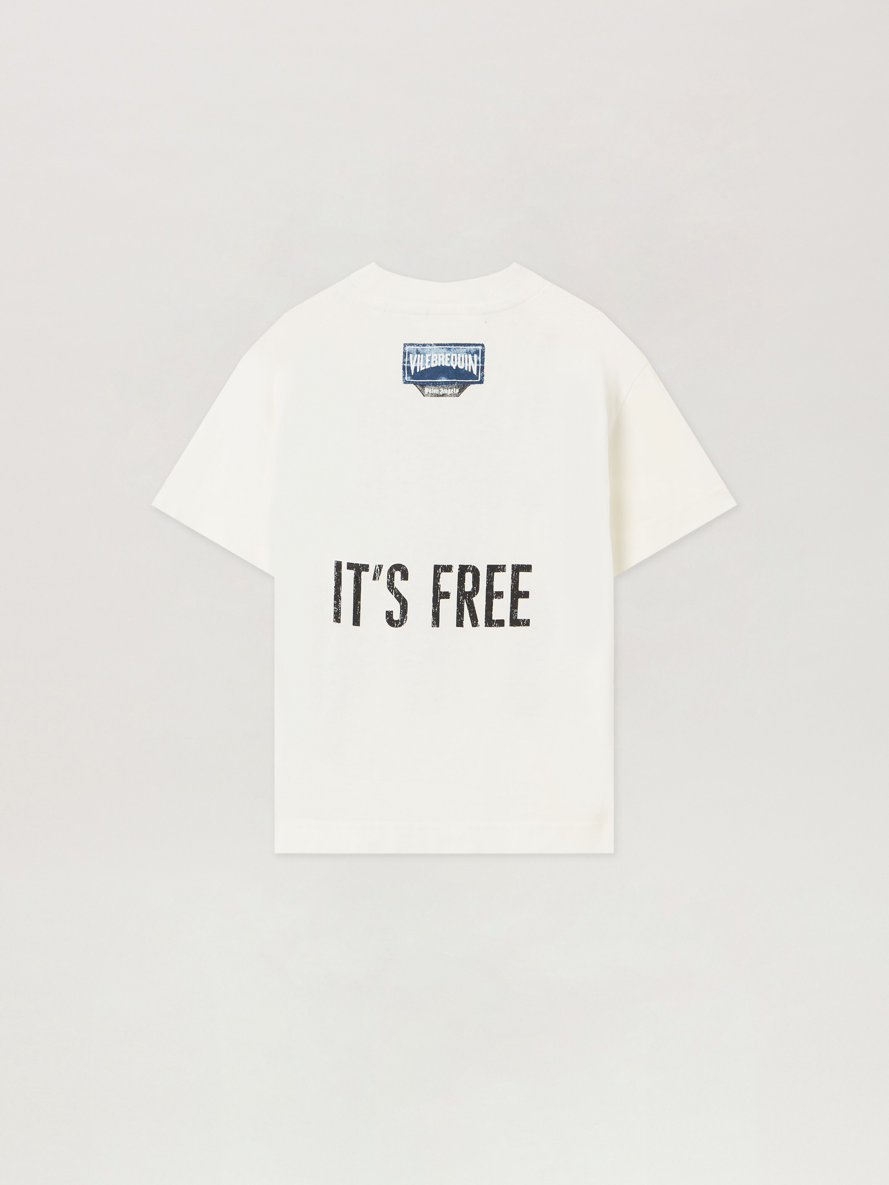 PaxVlbq T-Shirt PALM ANGELS PaxVlbq T-Shirt OFF WHITE - BLACK PBAA003F25JER006