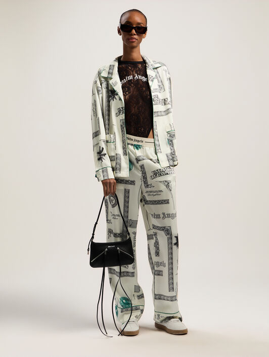 PALM ANGELS Zip-Up Giorgina Bag BLACK - BLACK PWNN03EF25LEA001