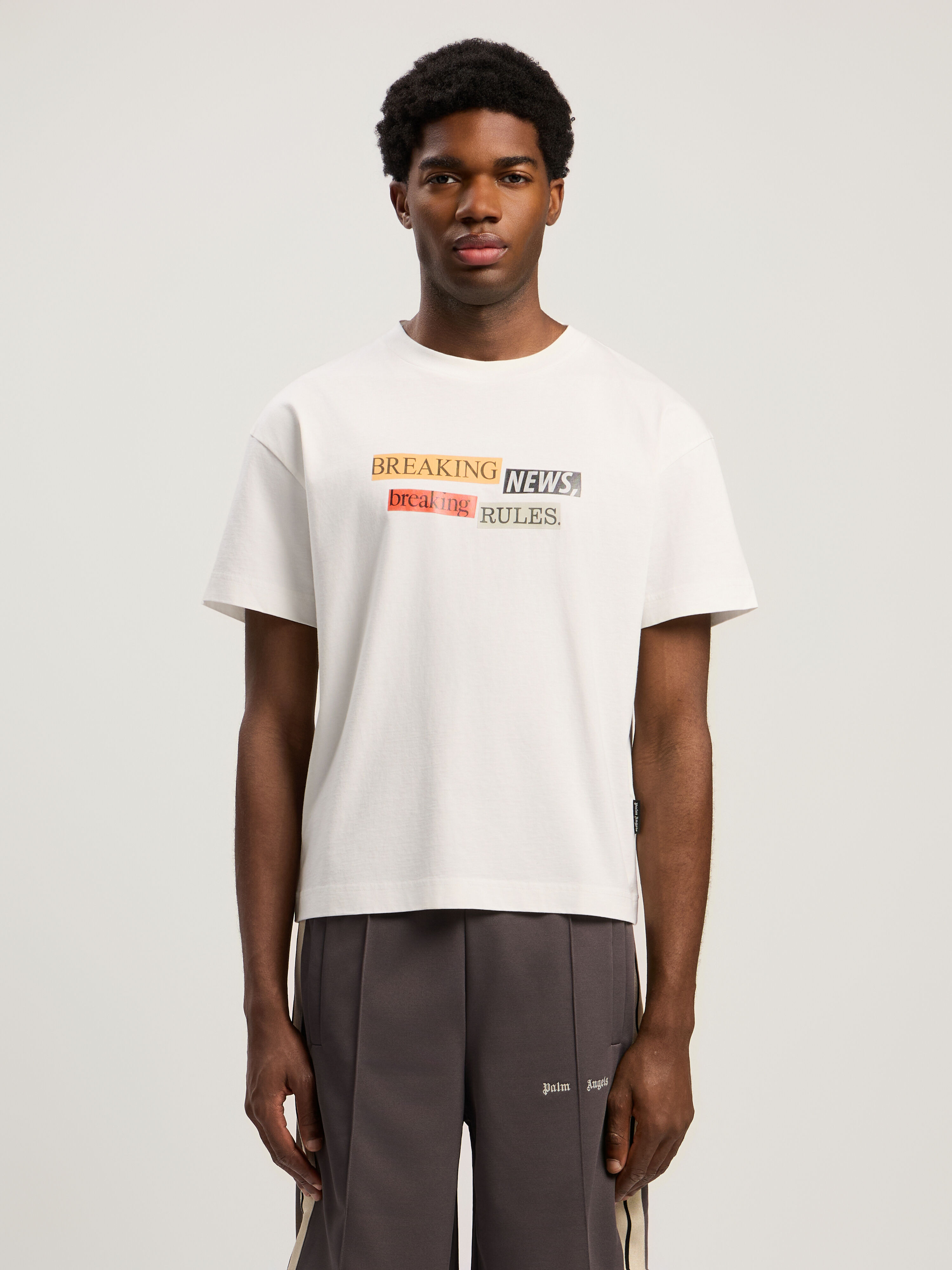 PALM ANGELS PaxLaTimesT-Shirt OFF WHITE - MULTICOLOR PMAA109F25JER005