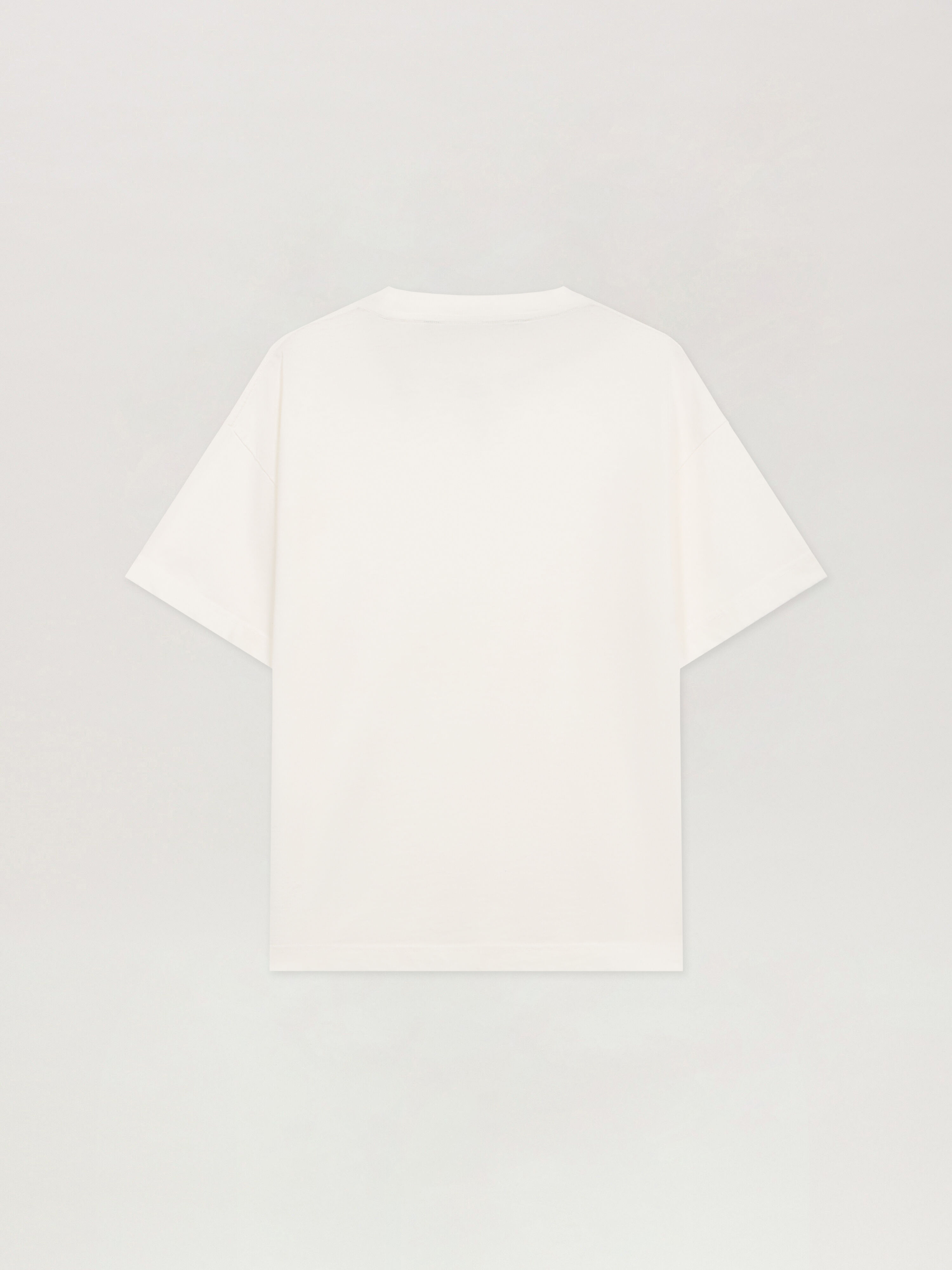 PALM ANGELS Curved Logo T-Shirt OFF WHITE - BLACK PMAA109F25JER009