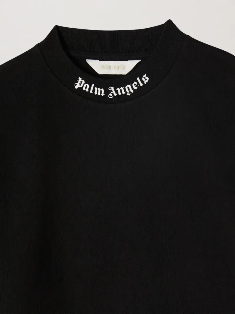 PALM ANGELS Classic Overlogo Tshirt S/S BLACK OFF WHITE PBAA002C99JER002
