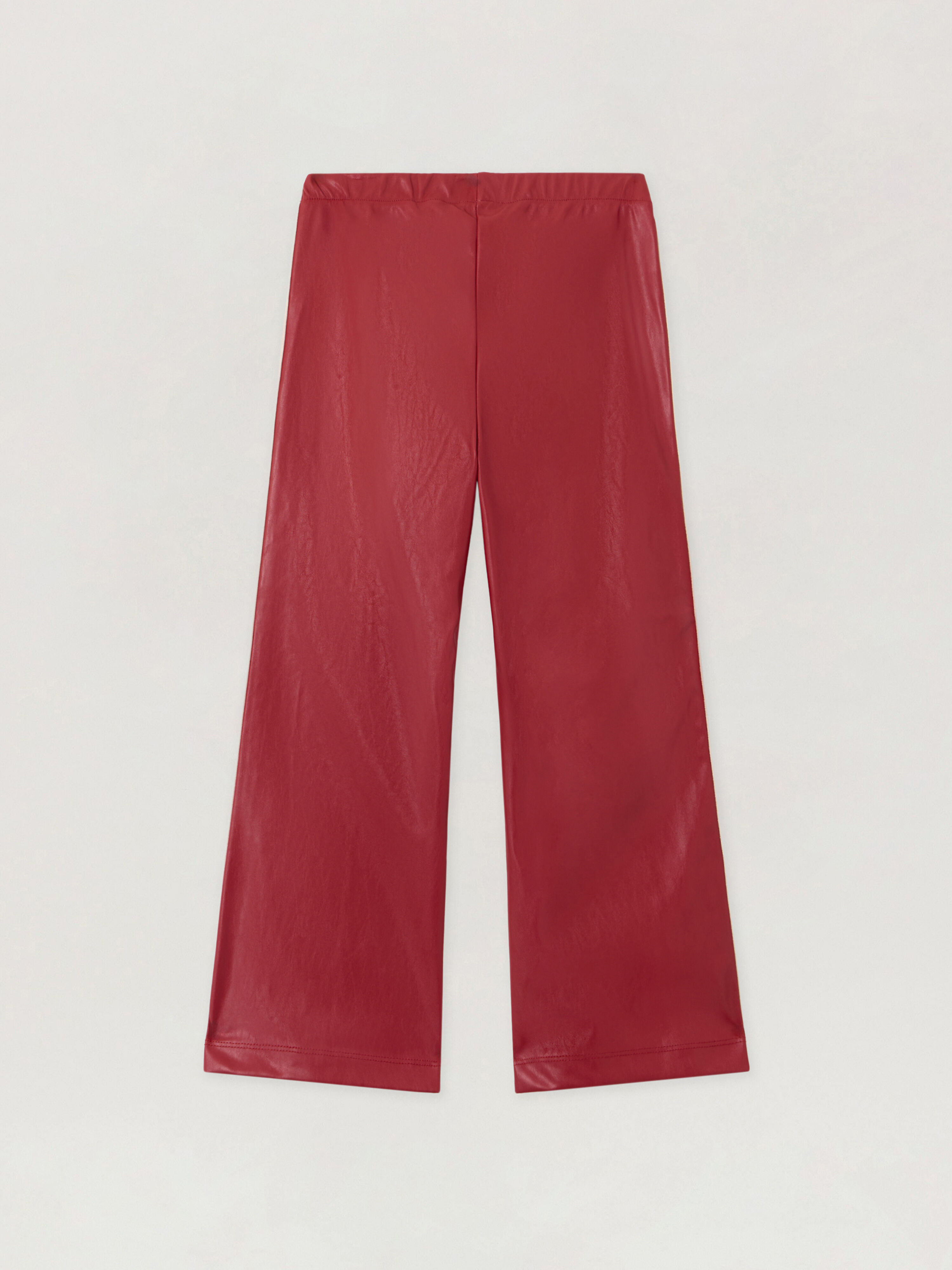 Coated Flare Track Pants PALM ANGELS Coated Flare Track Pants BRICK RED - BLACK PGCA023F25FAB001