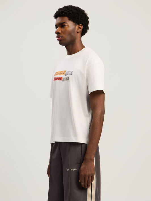 PALM ANGELS PaxLaTimesT-Shirt OFF WHITE - MULTICOLOR PMAA109F25JER005