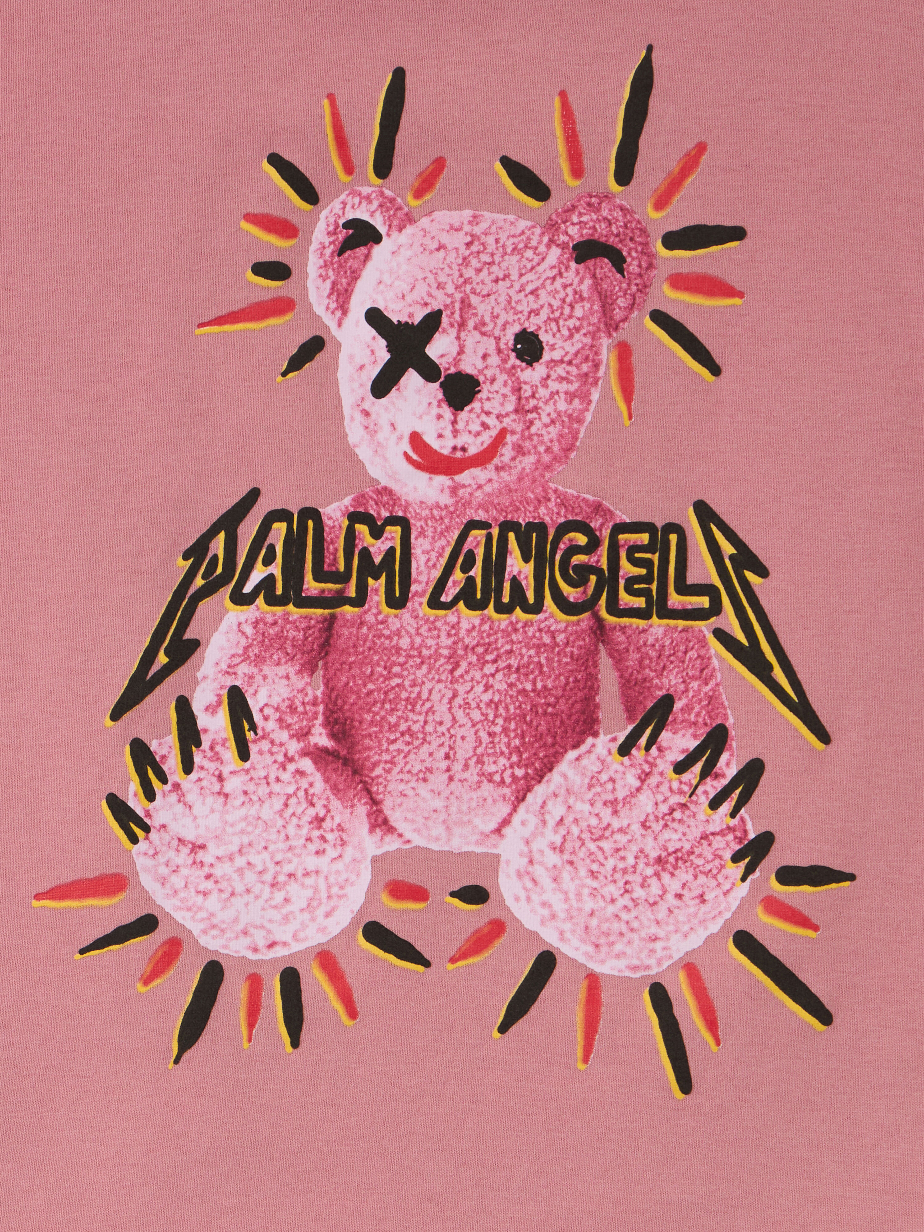 Punk Bear T-Shirt PALM ANGELS Punk Bear T-Shirt ANTIQUE ROSE - ROSE PINK PGAA001F25JER002