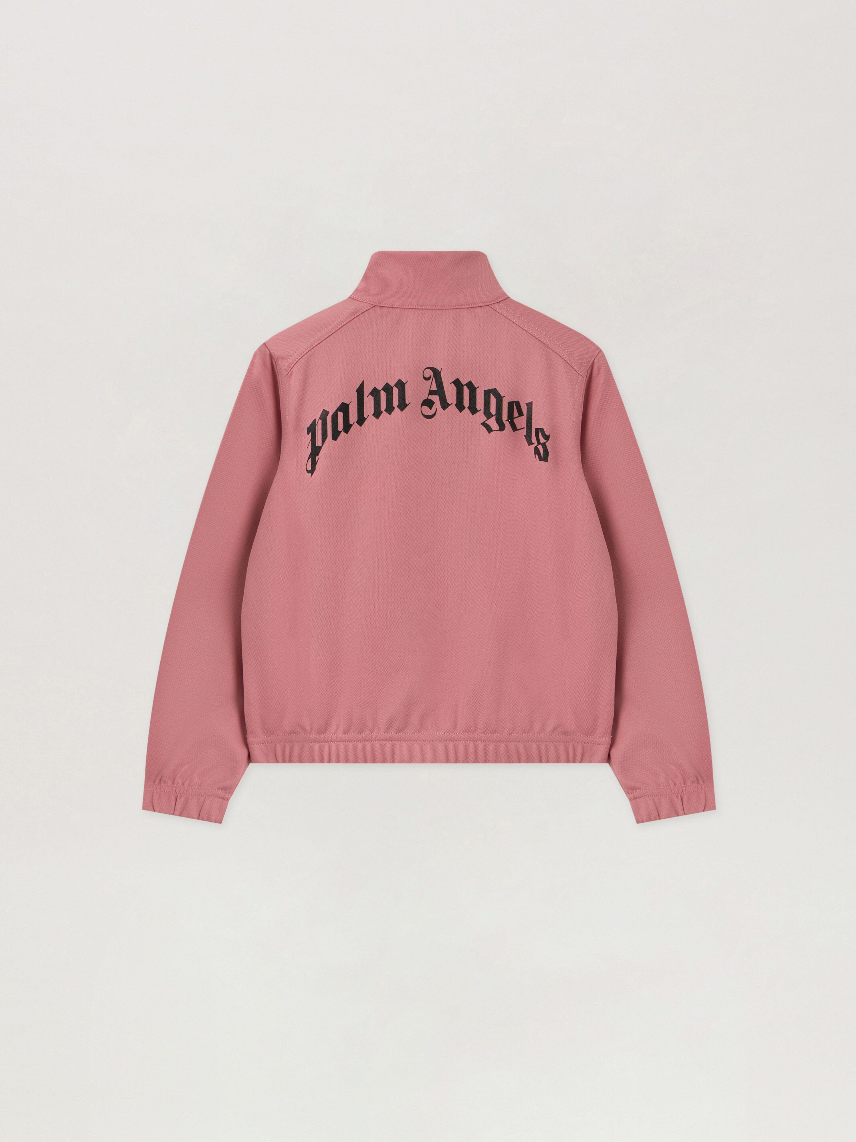 Curved Logo Crop Track Jacket PALM ANGELS Curved Logo Crop Track Jacket ANTIQUE ROSE - OFF WHITE PGBD008F25FAB001