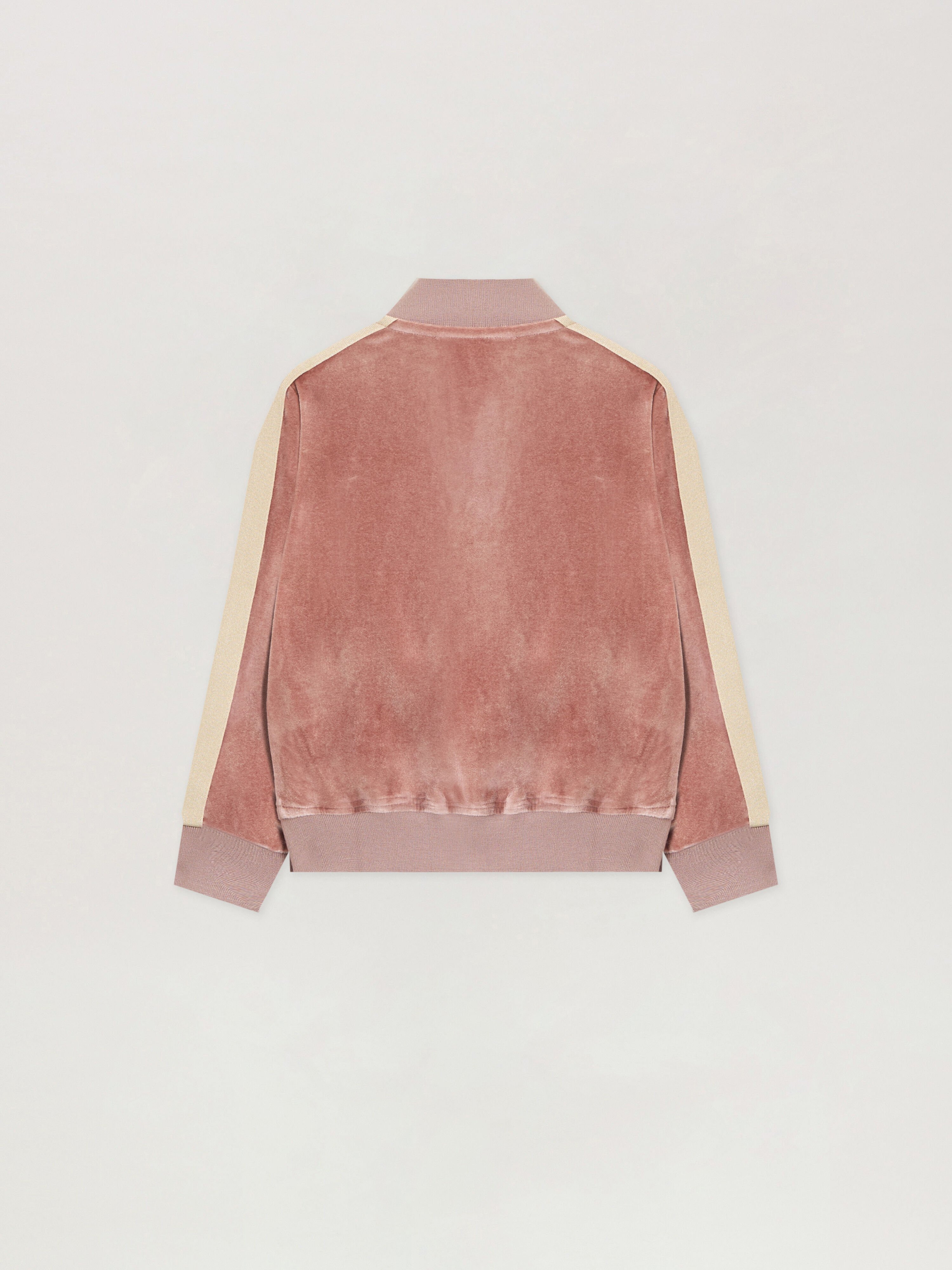 PALM ANGELS Chenille Track Jacket ANTIQUE ROSE BLACK PGBD002F25FLE002