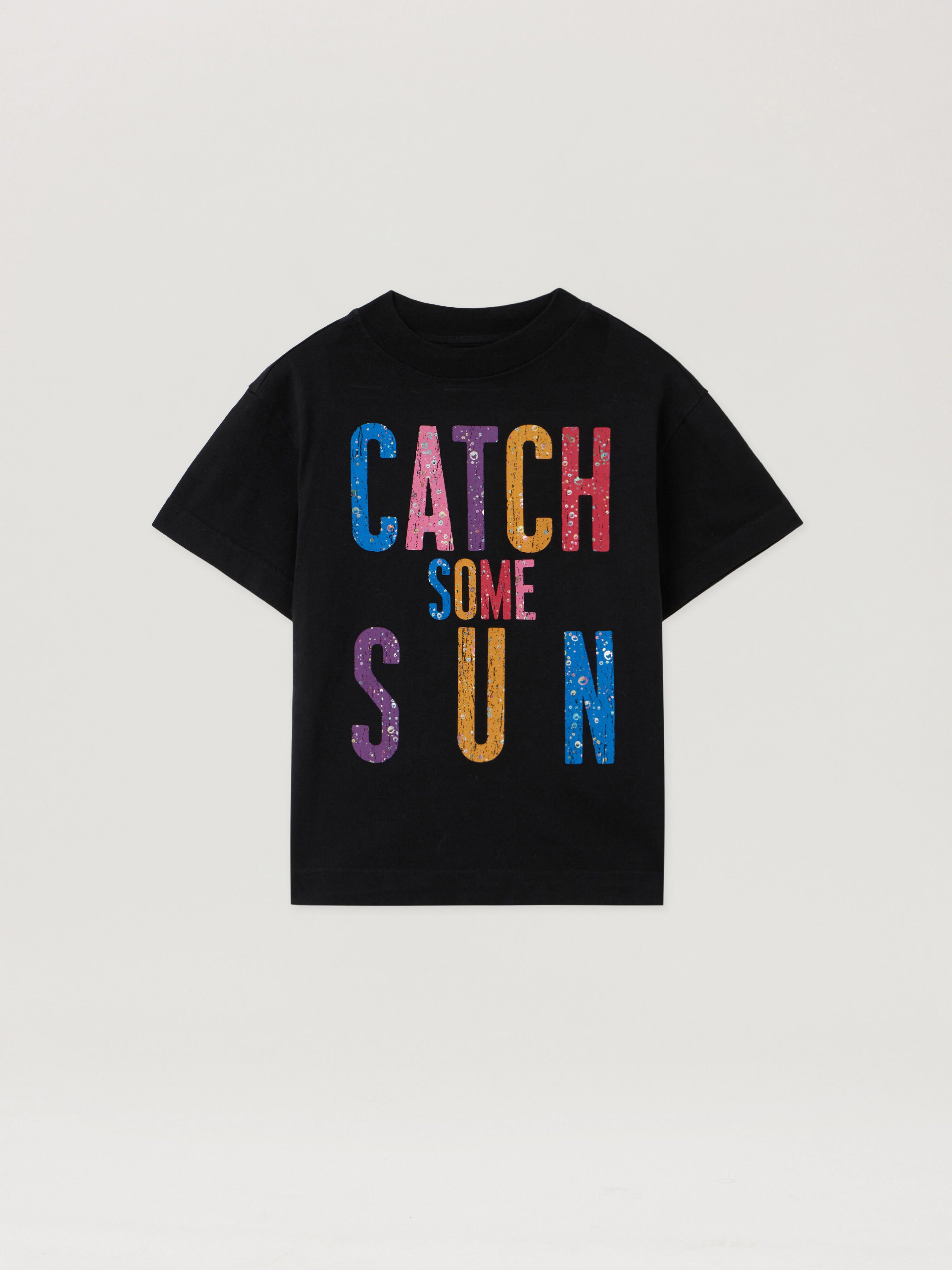 PaxVlbq T-Shirt PALM ANGELS PaxVlbq T-Shirt BLACK - MULTICOLOR PBAA003F25JER006