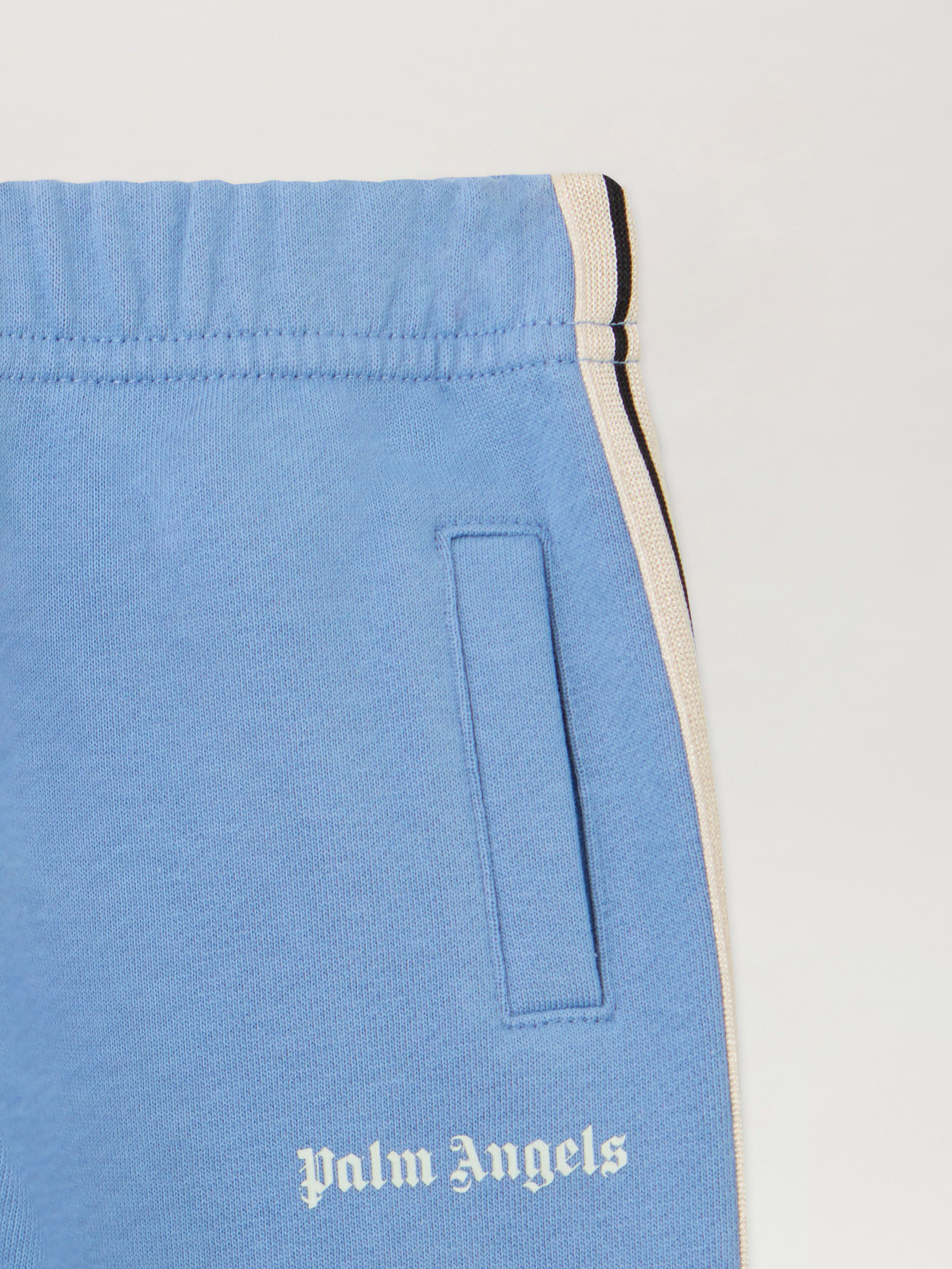 Tonal Logo Track Sweatpants PALM ANGELS Tonal Logo Track Sweatpants DUSTY BLUE - OFF WHITE PB4X003F25FLE001