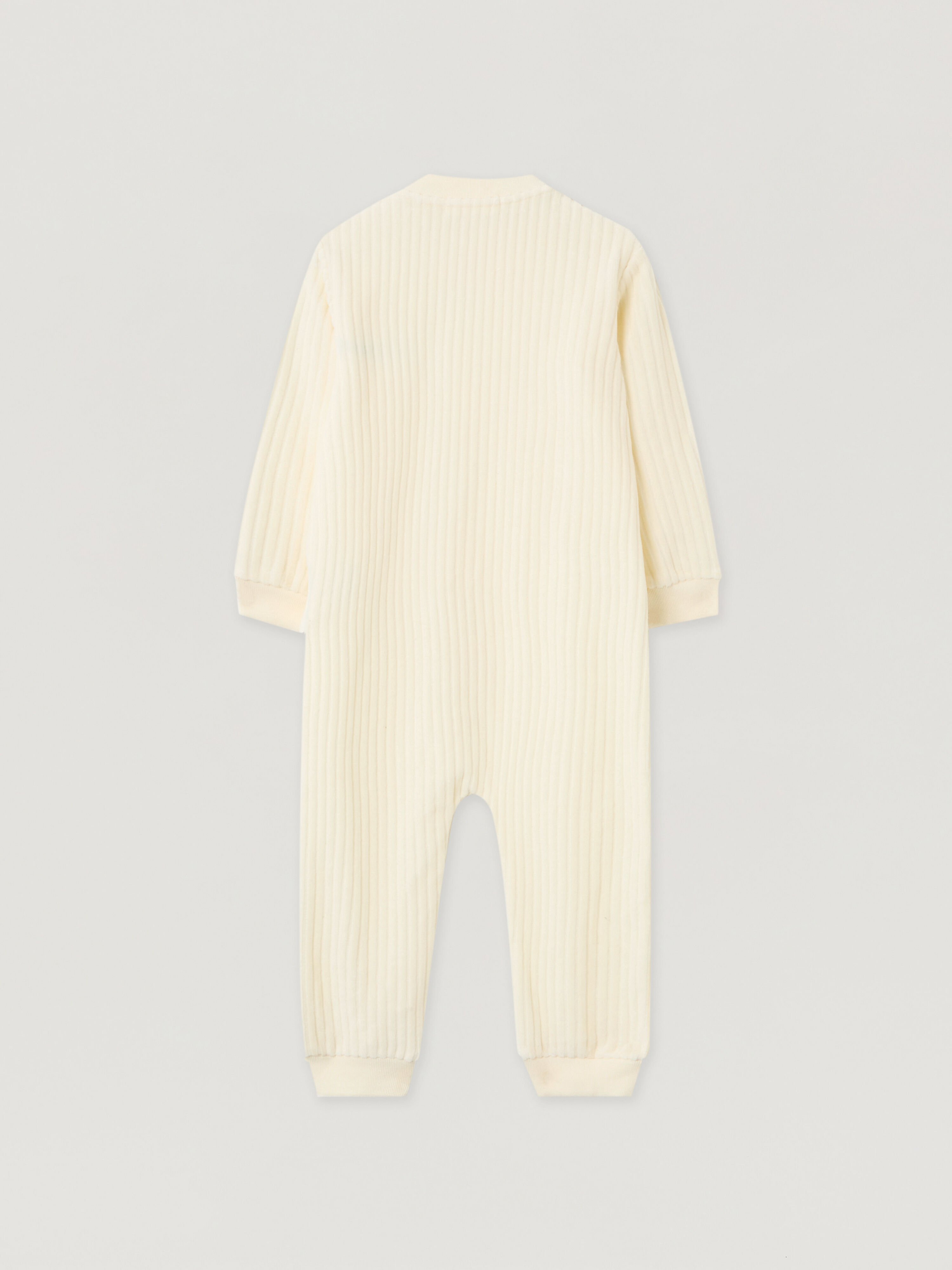 PALM ANGELS Corduroy Track Jumpsuit OFF WHITE - SOFT PINK PG5X003F25FLE001