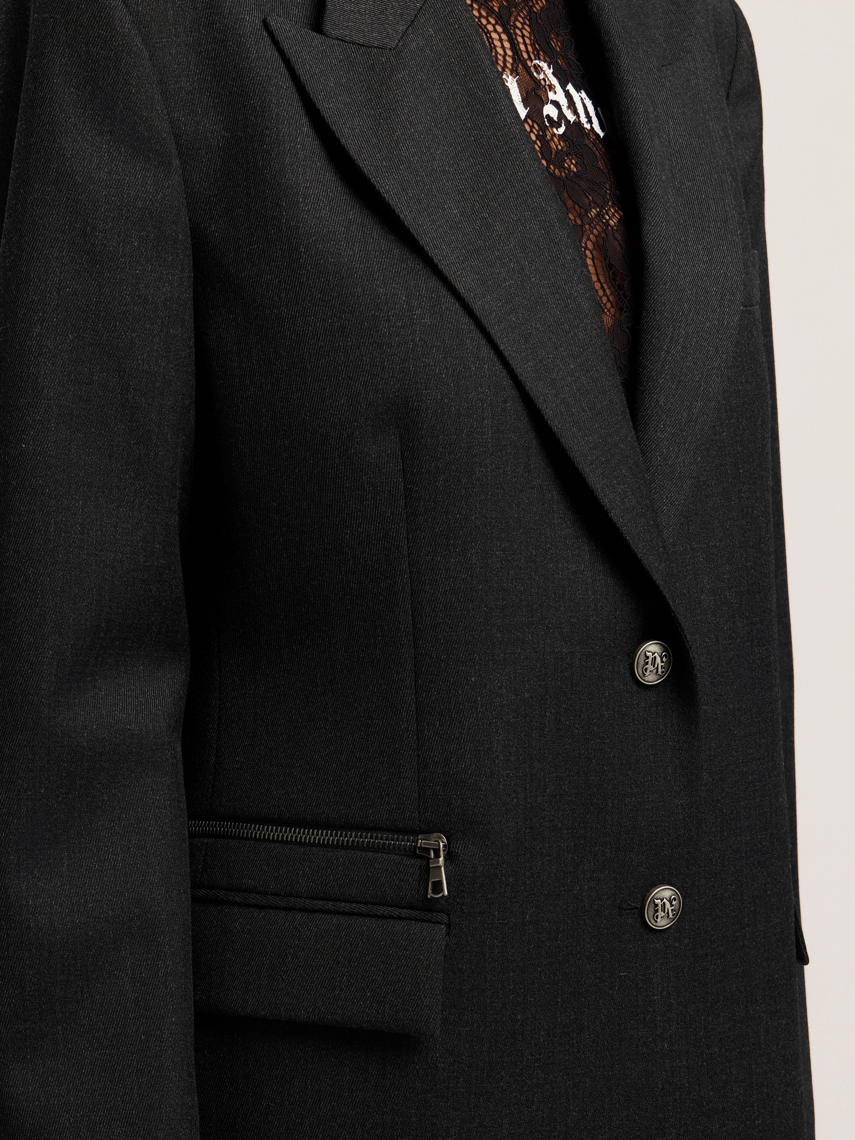 PALM ANGELS Urban Tailoring Blazer ANTHRACITE - BLACK PWEN055F25FAB001