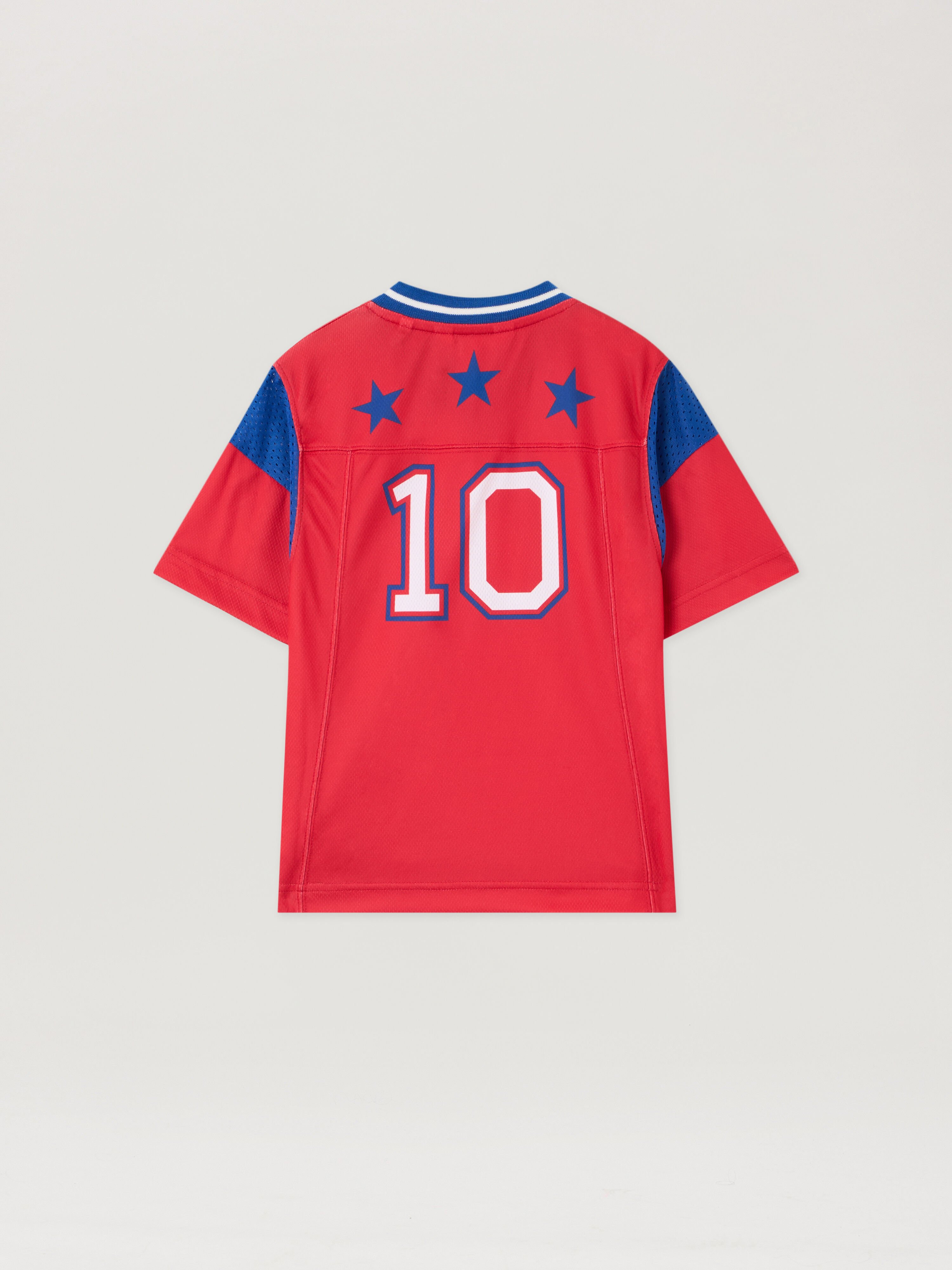 Team Palm Soccer T-Shirt PALM ANGELS Team Palm Soccer T-Shirt RED - OFF WHITE PBAA016F25JER001