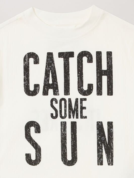 PaxVlbq T-Shirt PALM ANGELS PaxVlbq T-Shirt OFF WHITE - BLACK PBAA003F25JER006