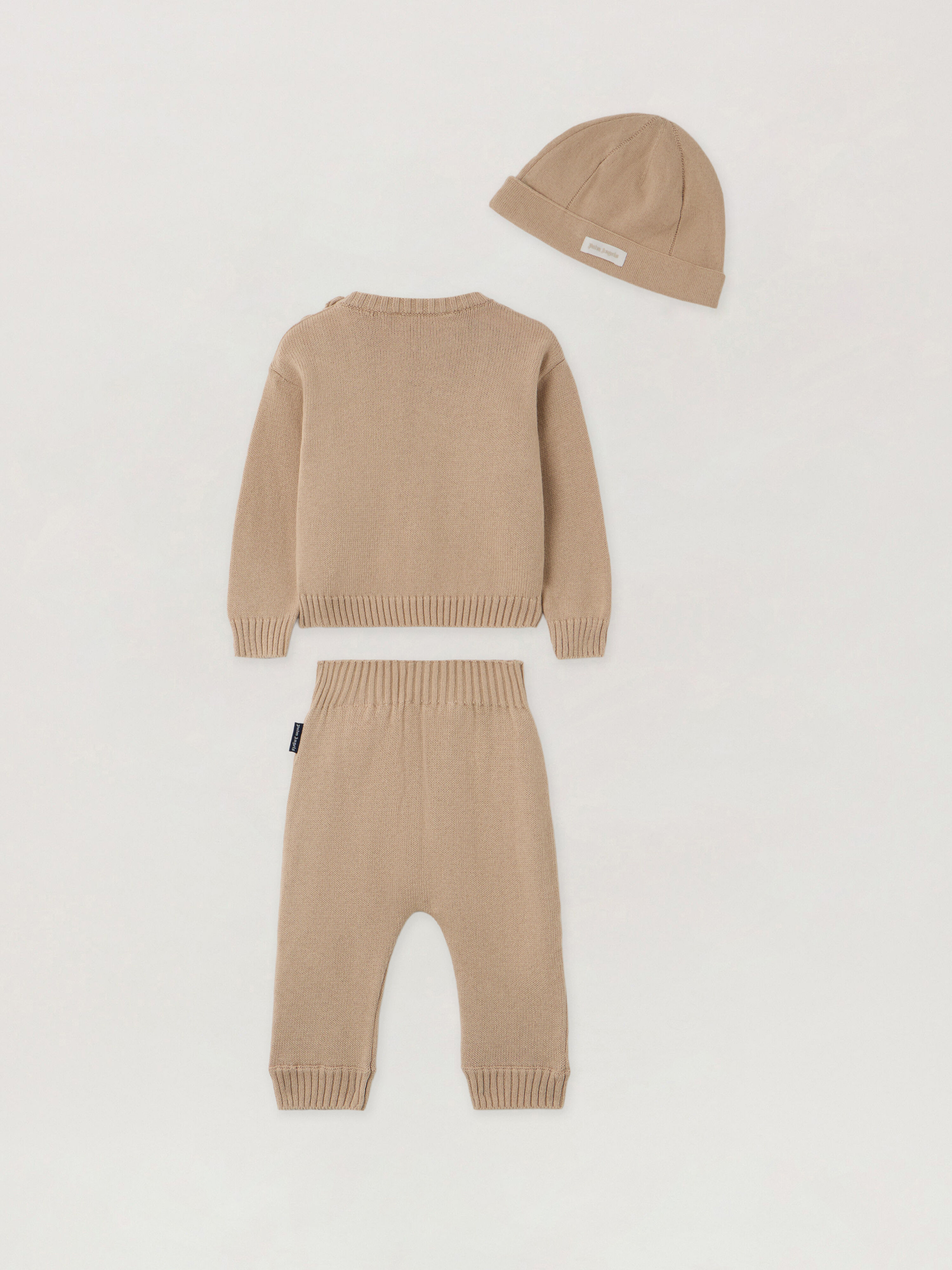 Baby Boy Knit Gift Box PALM ANGELS Baby Boy Knit Gift Box BEIGE - OFF WHITE PB2X01CF25KNI001