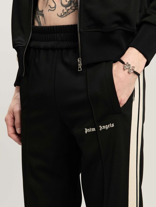 PALM ANGELS Classic Logo Track Pants BLACK OFF WHITE PMCJ020C99FAB002