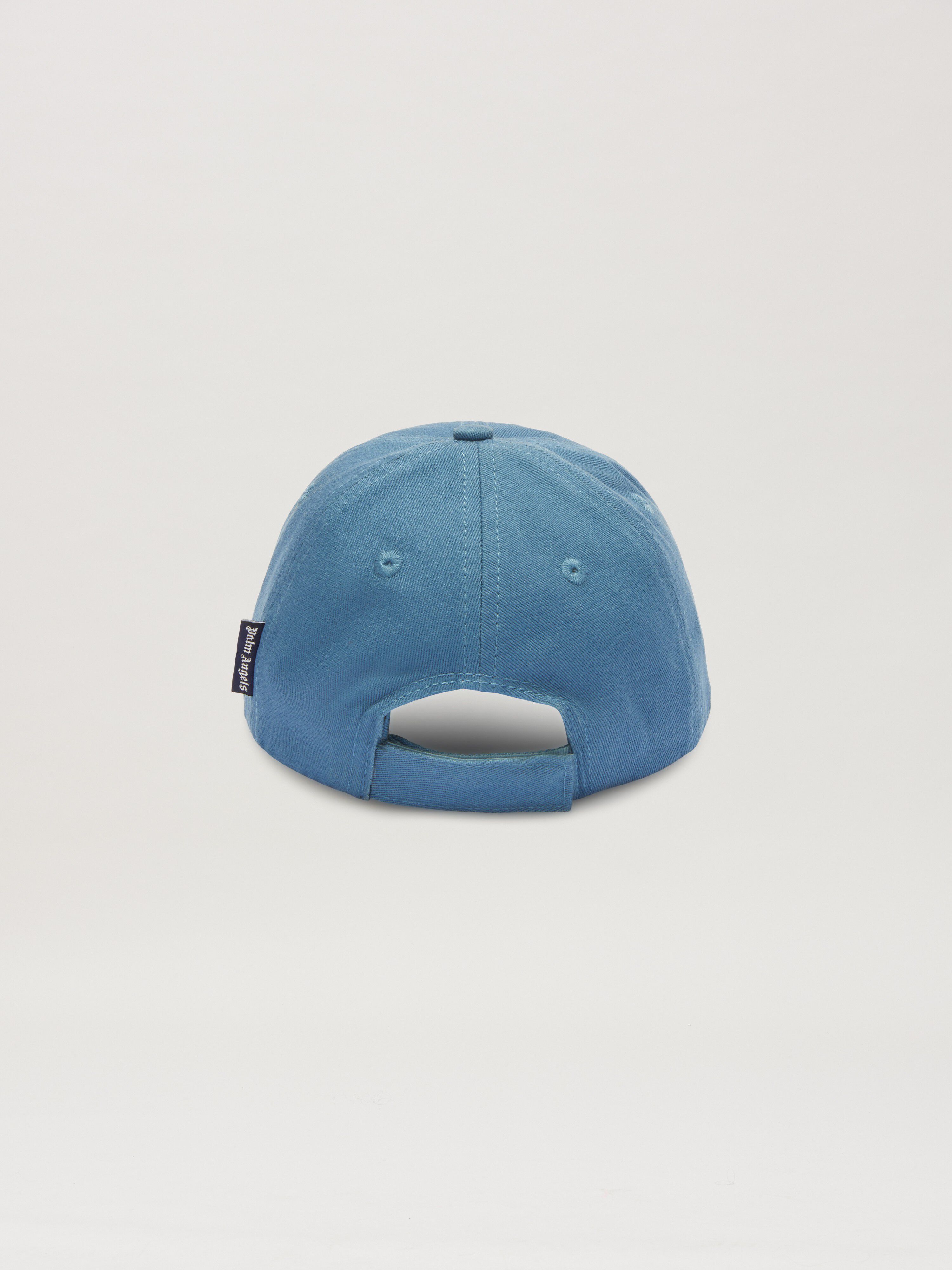 PALM ANGELS Logo Baseball Cap BLACK OFF WHITE PBLB002C99FAB001