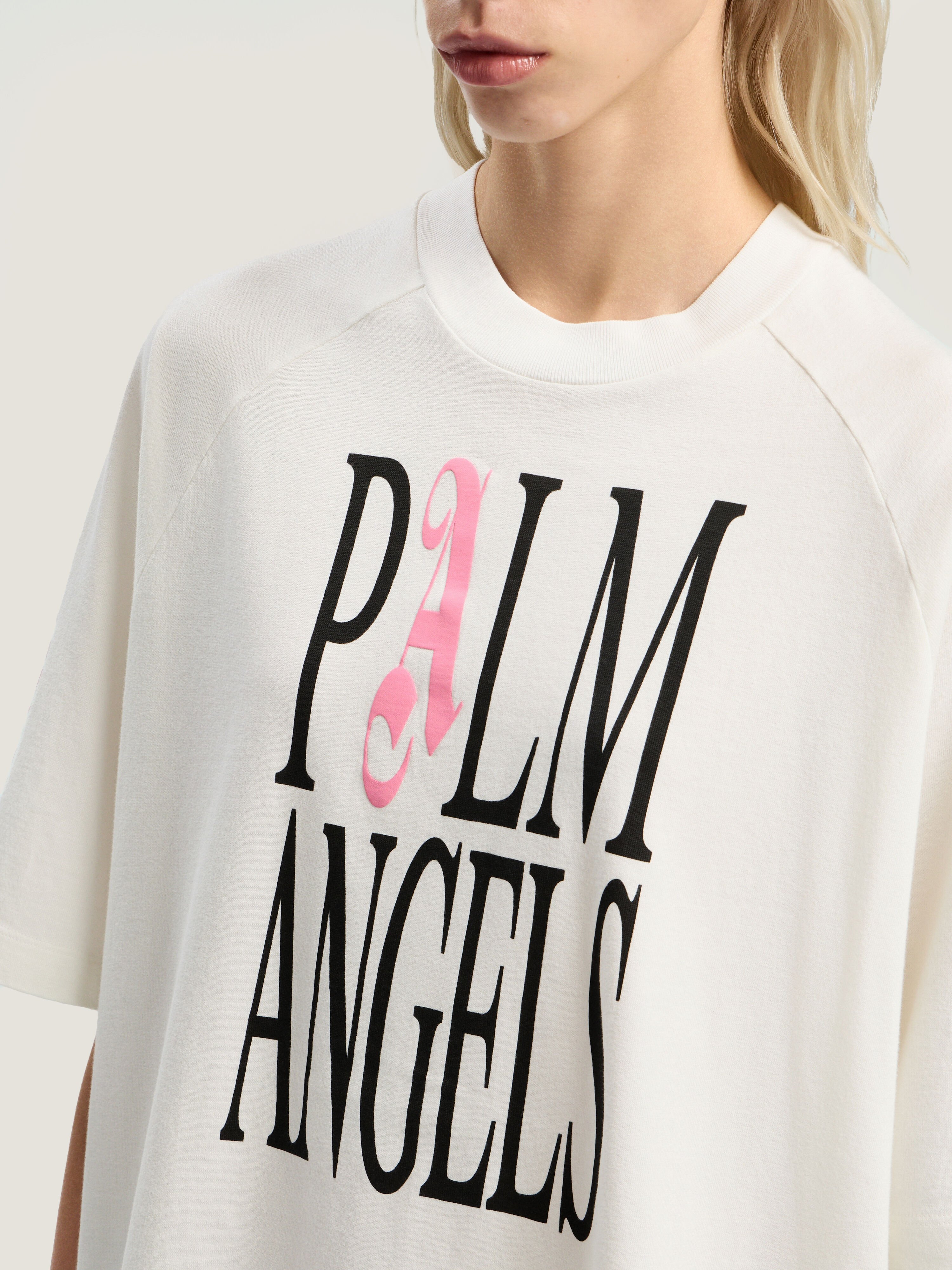 Flames Loose T-Shirt PALM ANGELS Flames Loose T-Shirt OFF WHITE - MULTICOLOR PWAA07EF25JER001