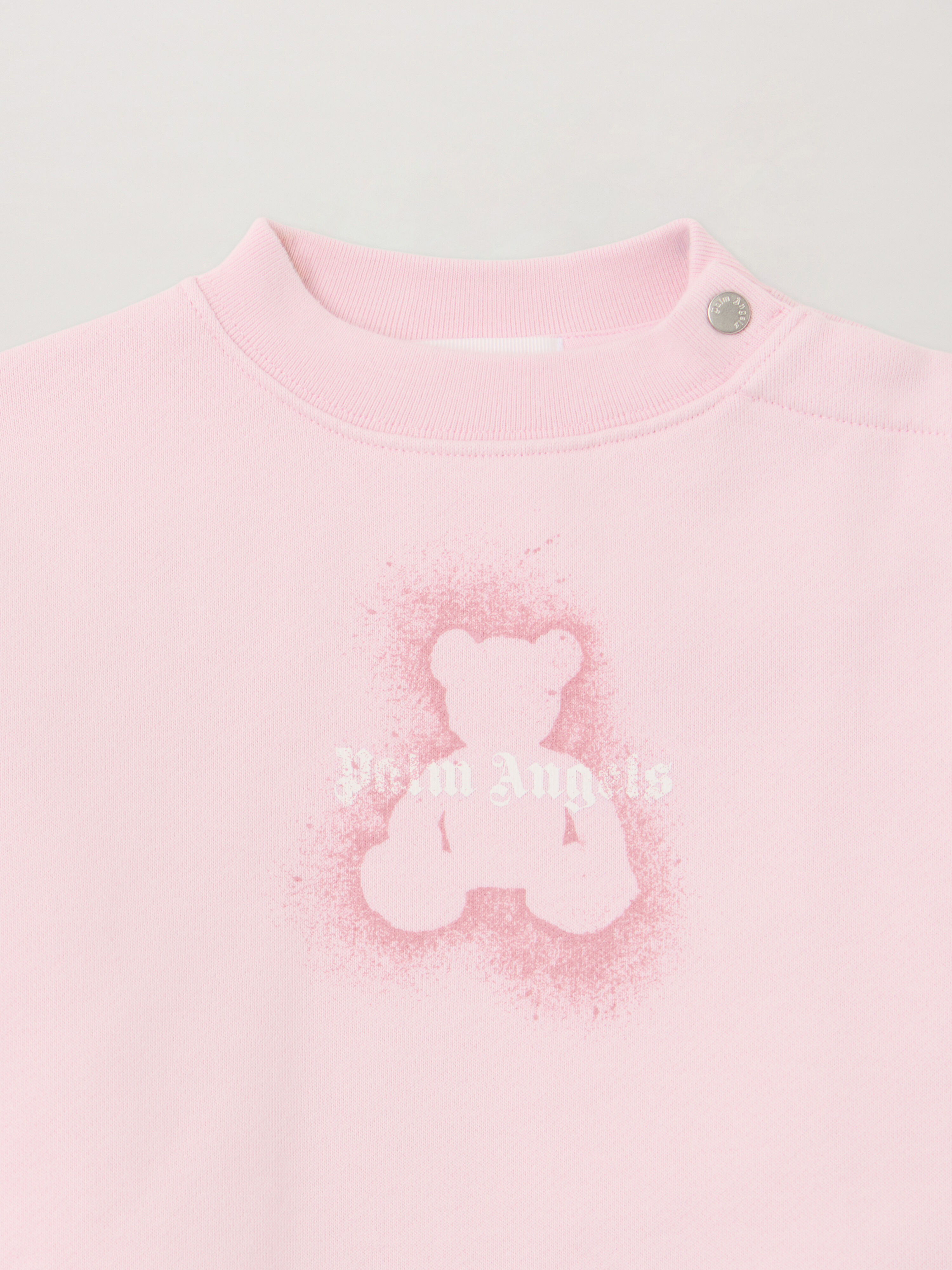 Spray Bear Crewneck Sweatshirt PALM ANGELS Spray Bear Crewneck Sweatshirt SOFT PINK PGXC001F25FLE003