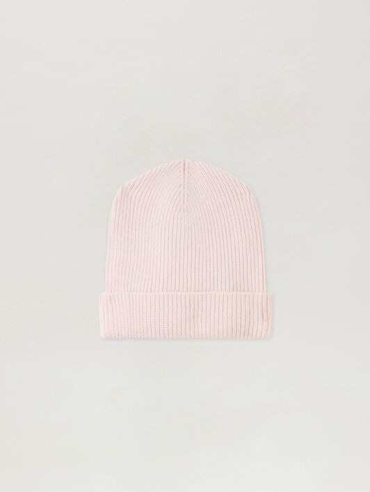 PALM ANGELS Embroidered Logo Knit Beanie ROSE PINK - BRICK RED PGLC006F25KNI001