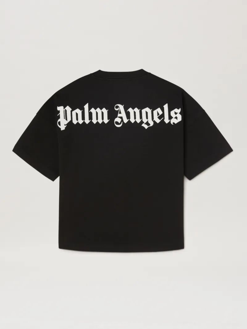 PALM ANGELS Classic Overlogo Tshirt S/S BLACK OFF WHITE PBAA002C99JER002