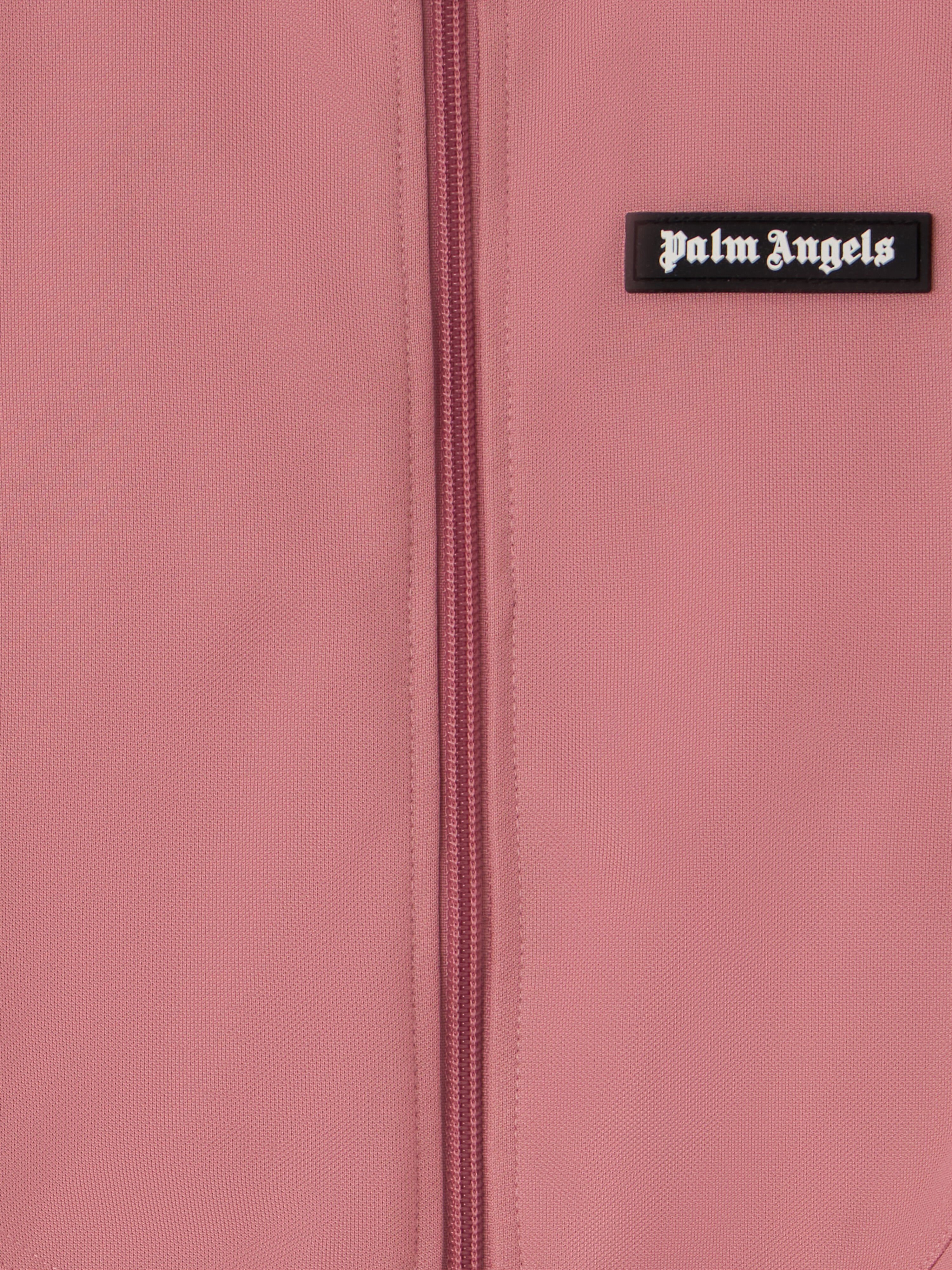 Curved Logo Crop Track Jacket PALM ANGELS Curved Logo Crop Track Jacket ANTIQUE ROSE - OFF WHITE PGBD008F25FAB001